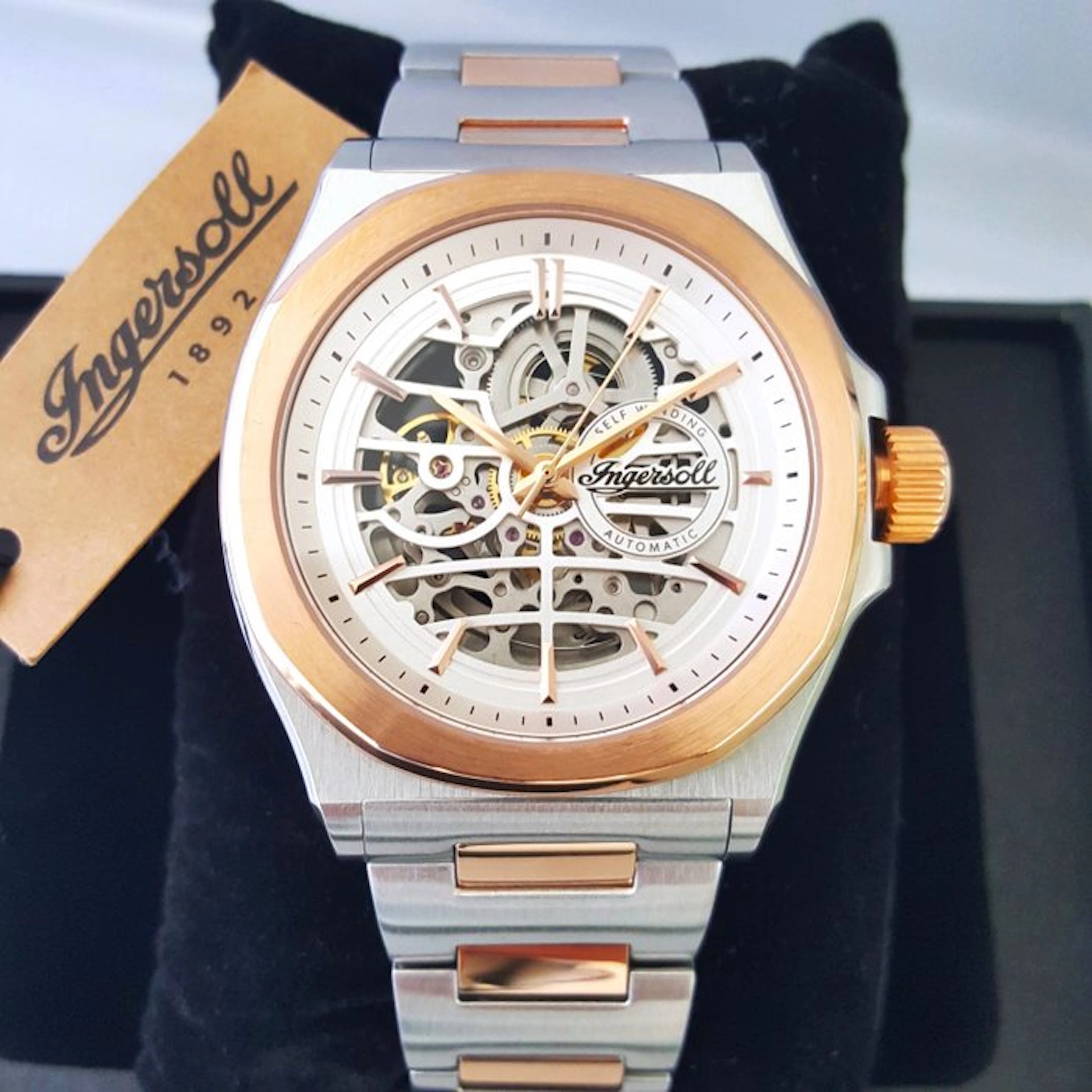 Ingersoll - Automatic - Skeleton - 316L Gold - Steel...