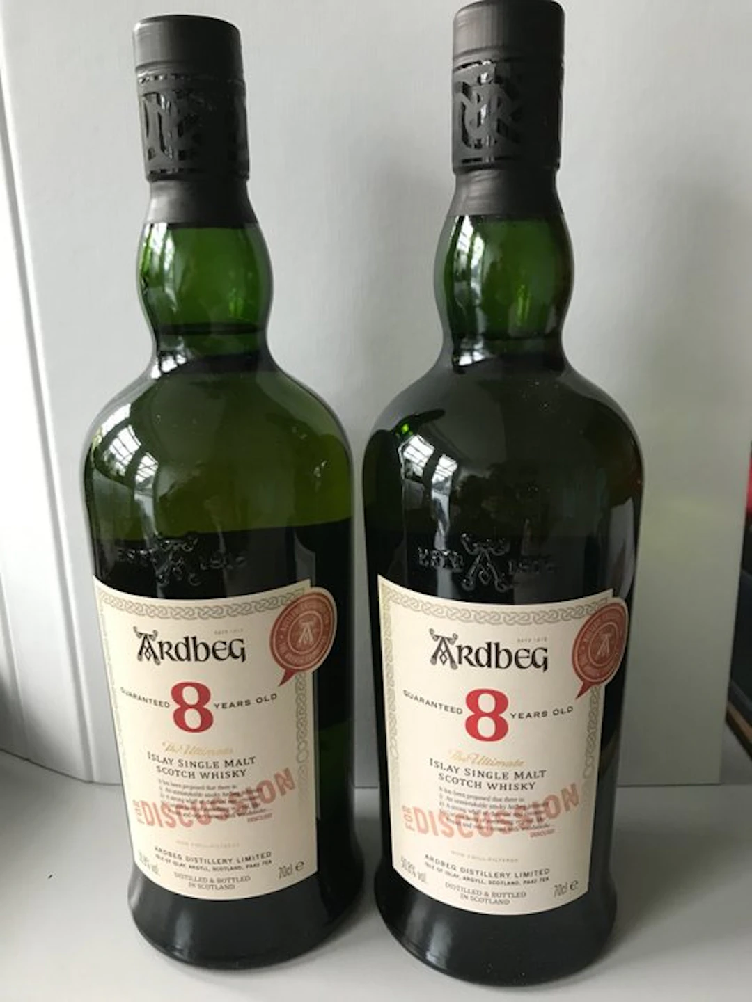 Ardbeg 8 years old - 70cl - 2 bottles