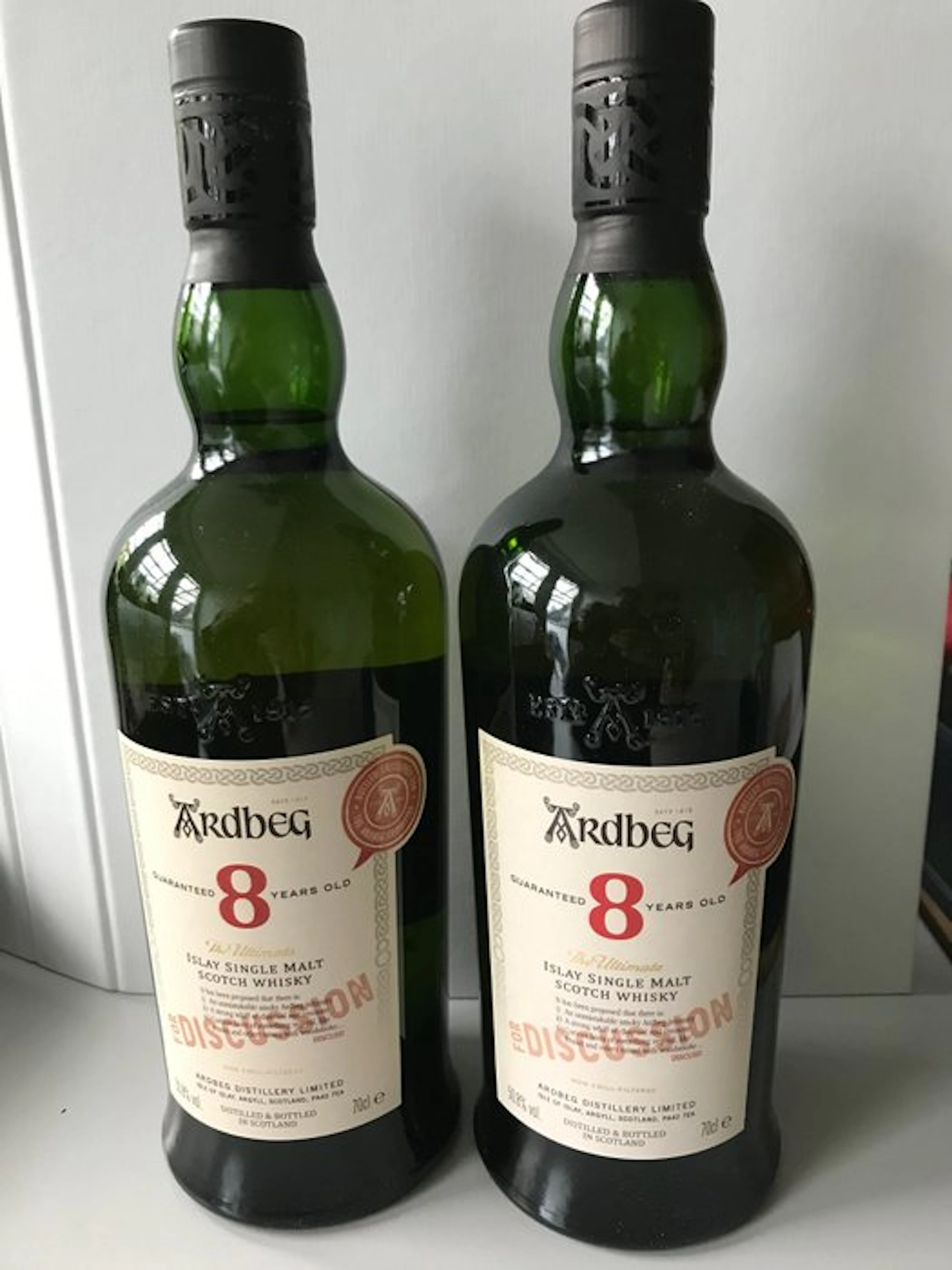 Ardbeg 8 years old - 70cl - 2 bottles