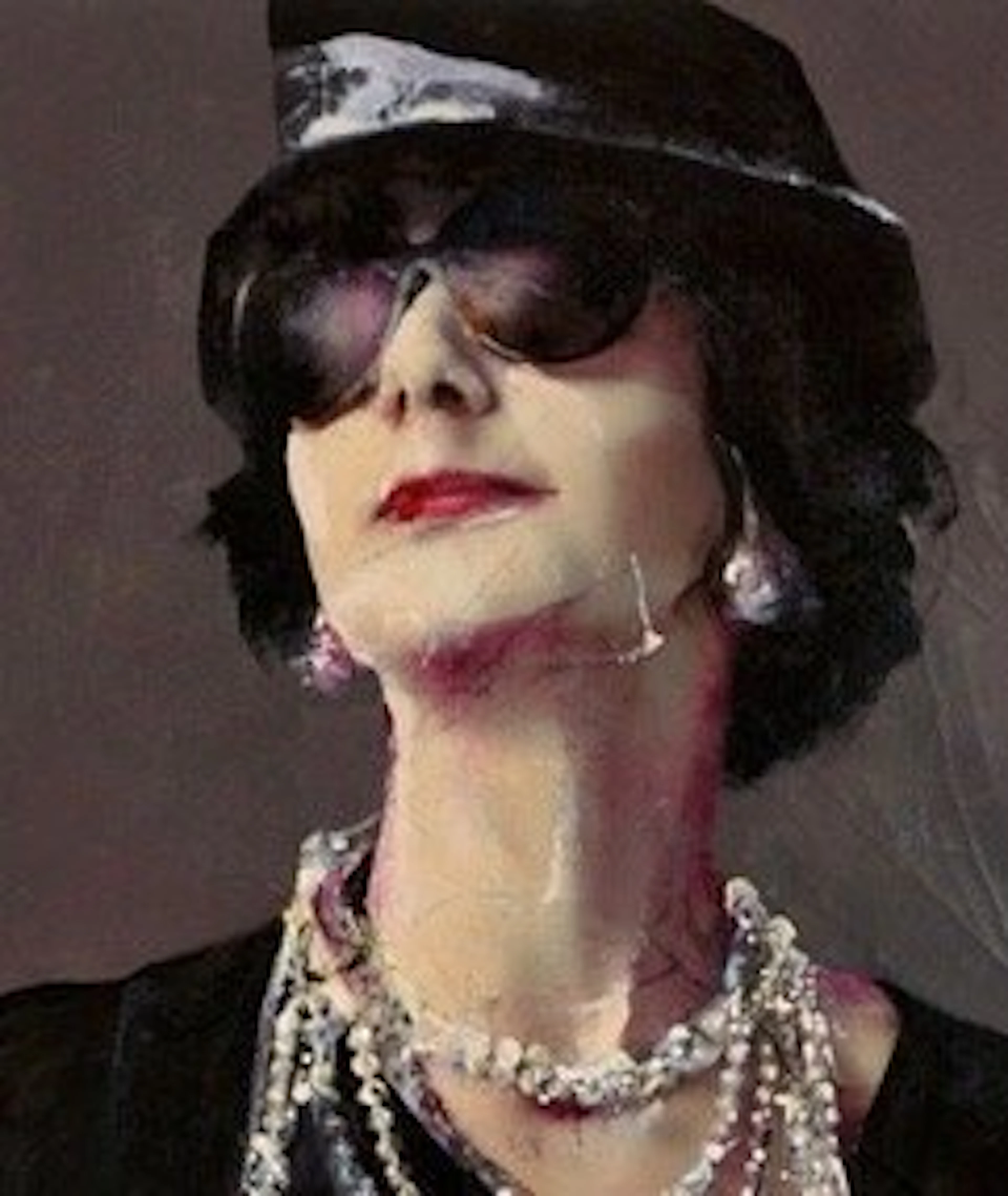 Lita Cabellut (1961) - 'Coco-II, Testimony In Black And White'