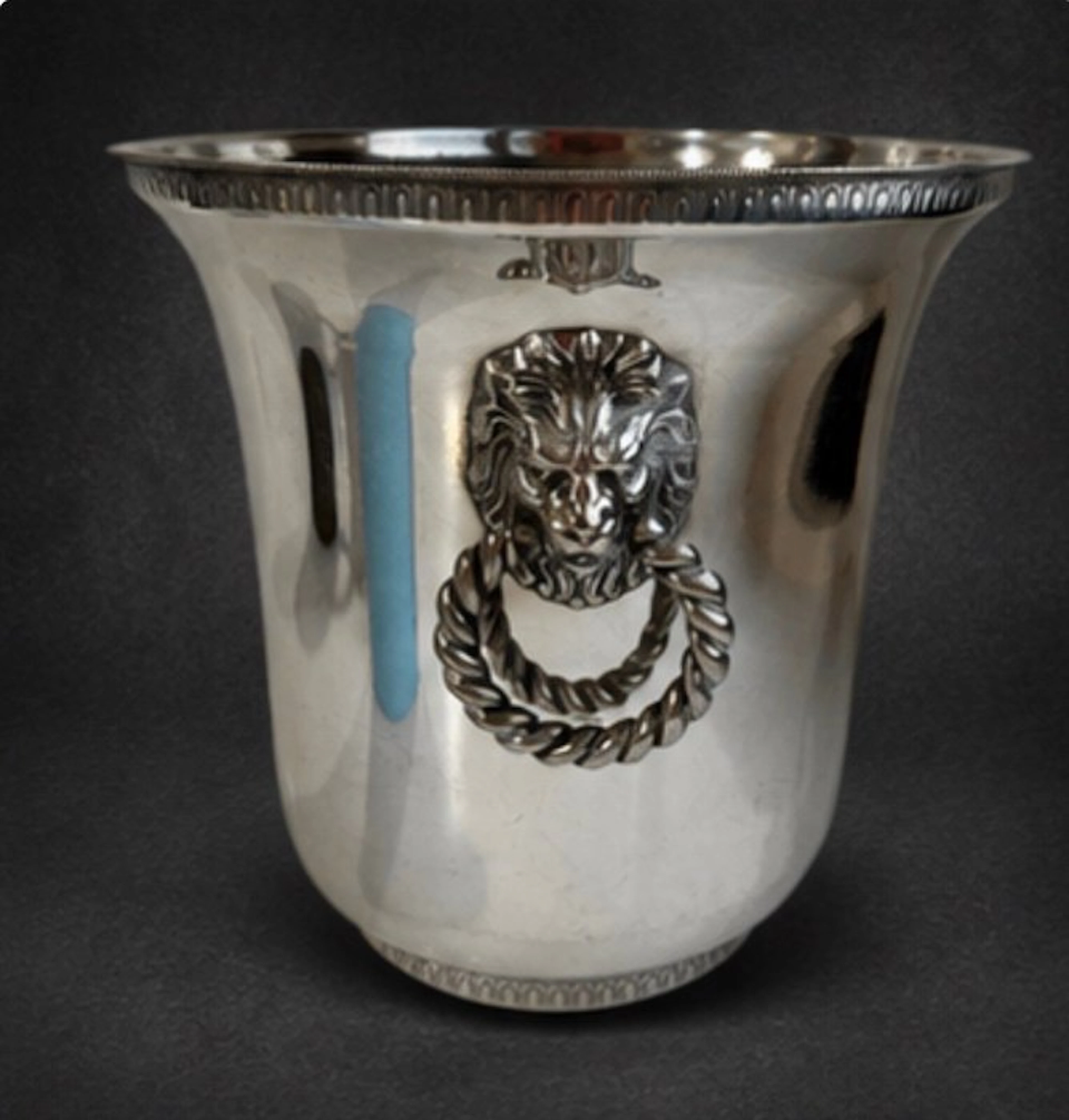 Vintage Pedro Durán Alpadur Champagne Cooler with Lion...