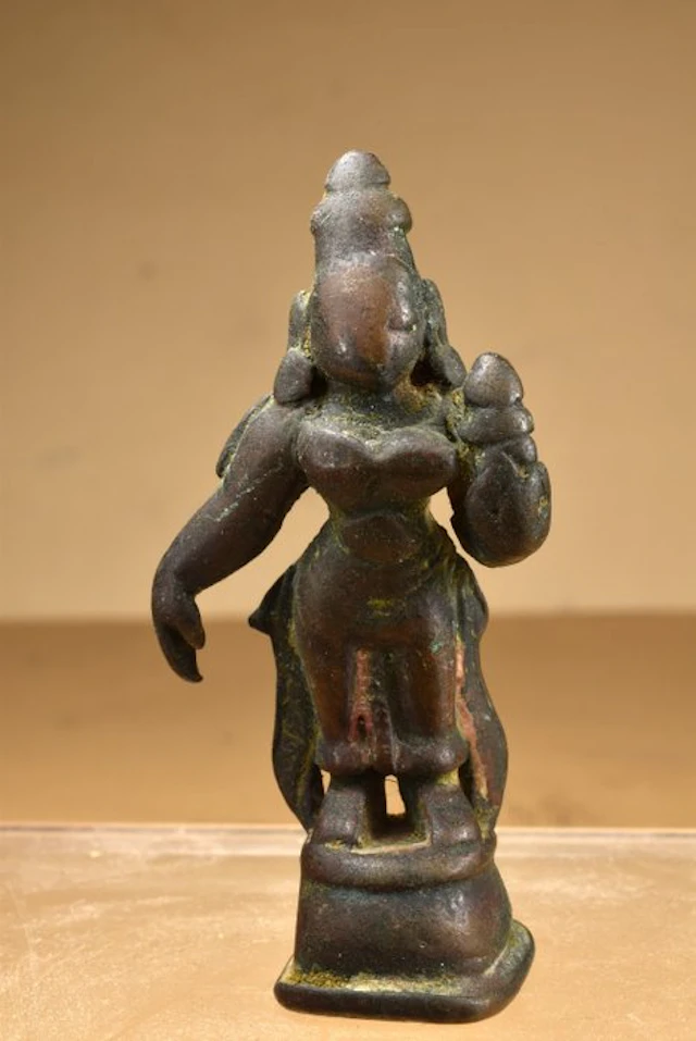 Antique Miniature Statue of Goddess Andal Devi - ca