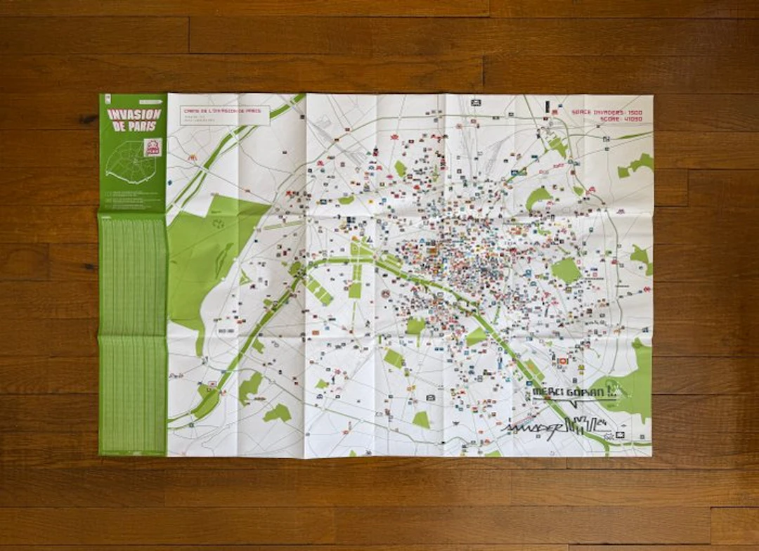 Invader (1969) - Invasion Map of Paris V3.0