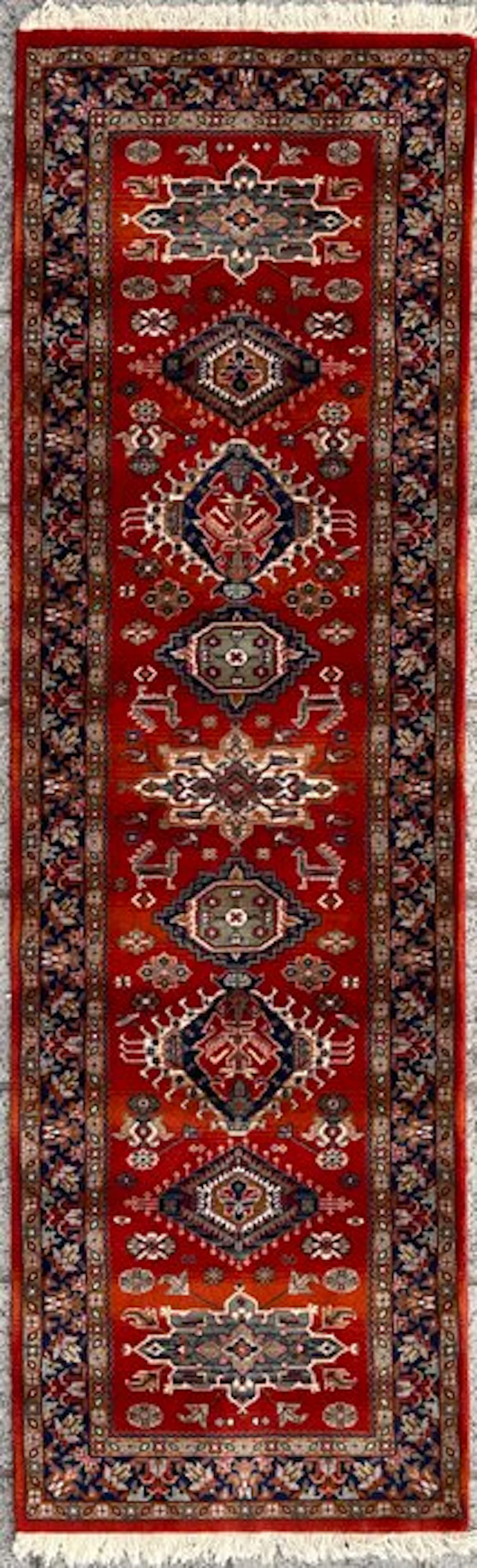 Kazak Loper - Cleaned - Carpet - 231 cm - 70 cm