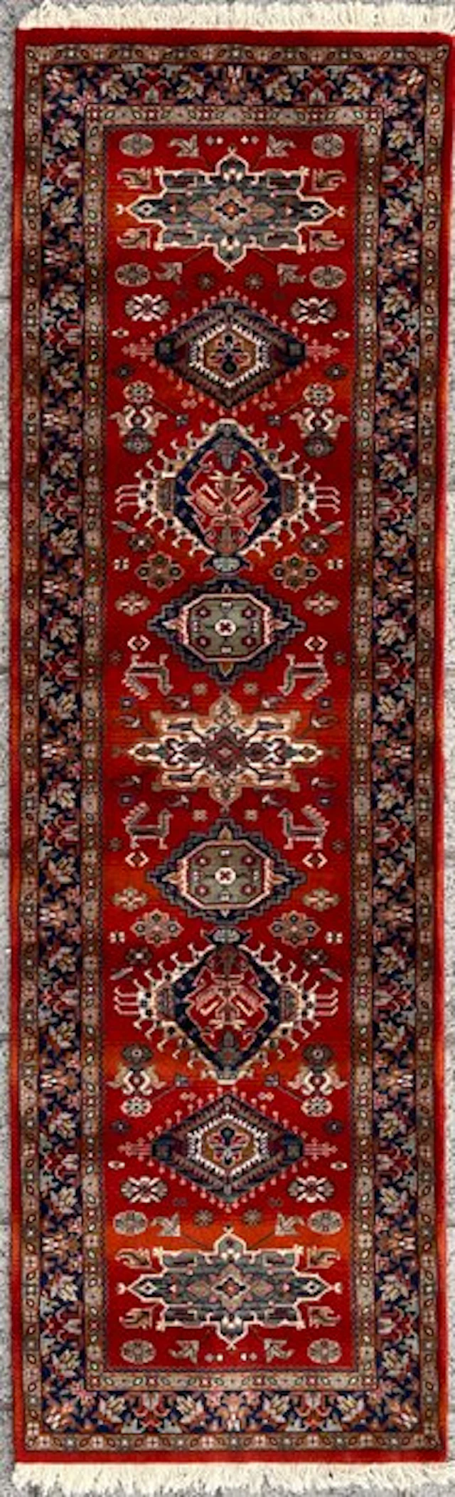 Kazak Loper - Cleaned - Carpet - 231 cm - 70 cm