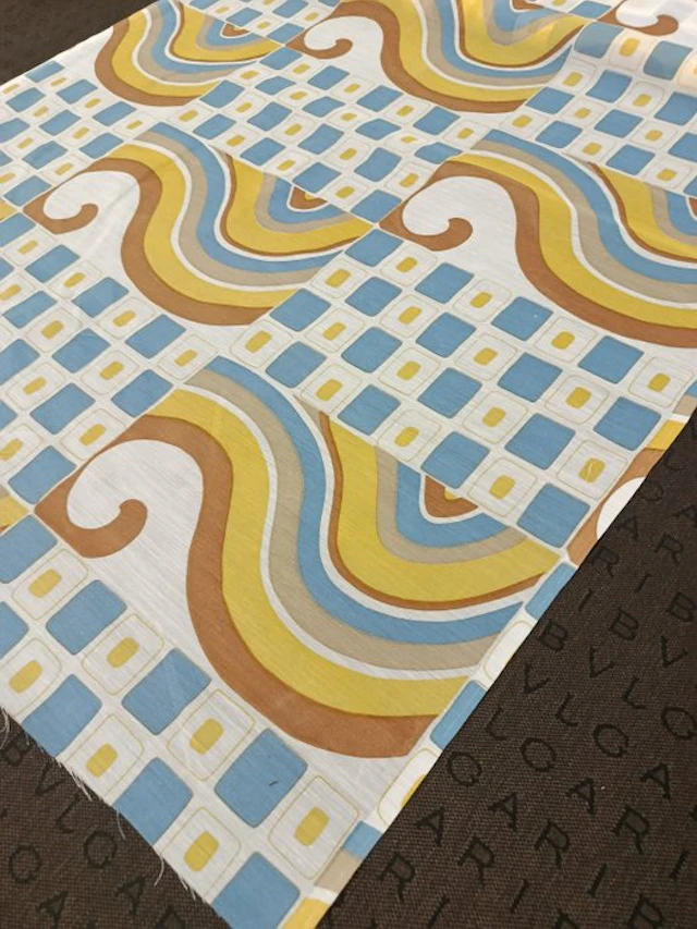 introvabile tenda vintage anni 70' Space Age - Curtain...