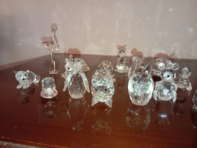 Unknown - Figurine - Colección de 17 figuras de cristal...
