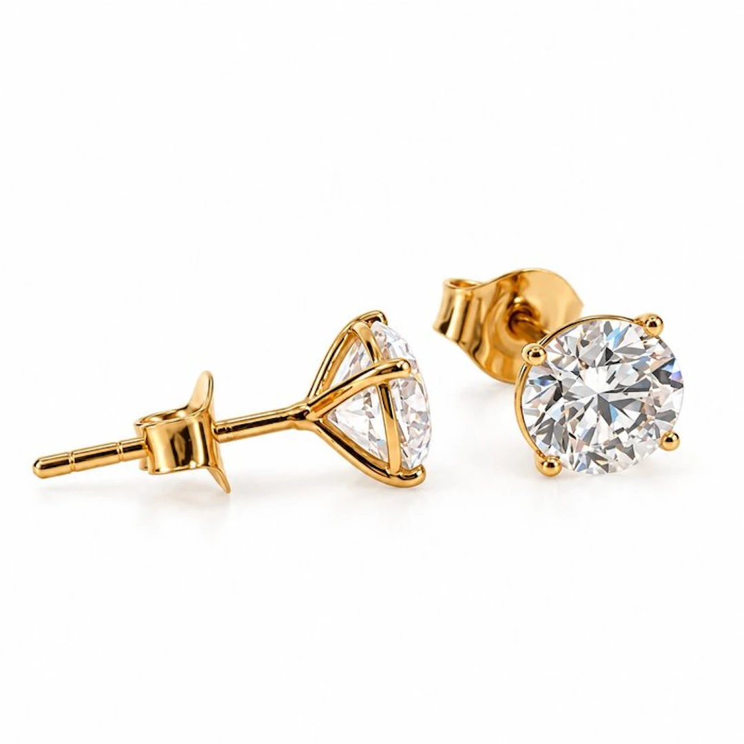 No reserve price - Earrings - 14 kt