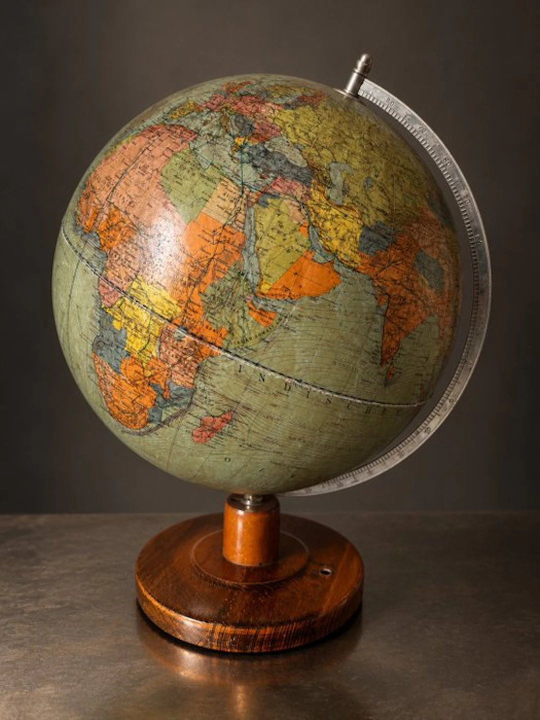 Terrestrial table globe - Rare WWII German Reich – Dietrich Reimer