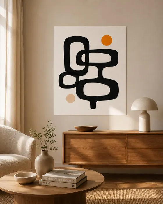print art - print art - Affiche abstraite minimaliste...