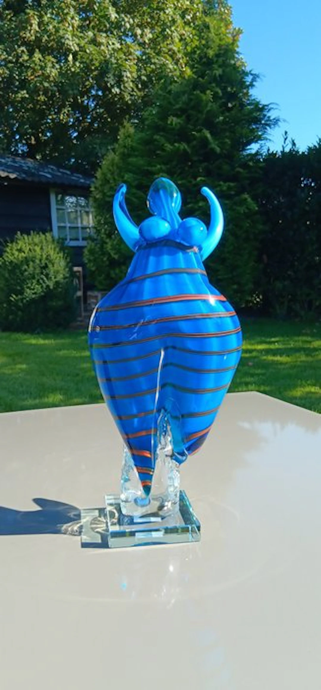 Murano stijl - Sculpture, Modern-kunstbeeld- glas - 37 cm - Glass