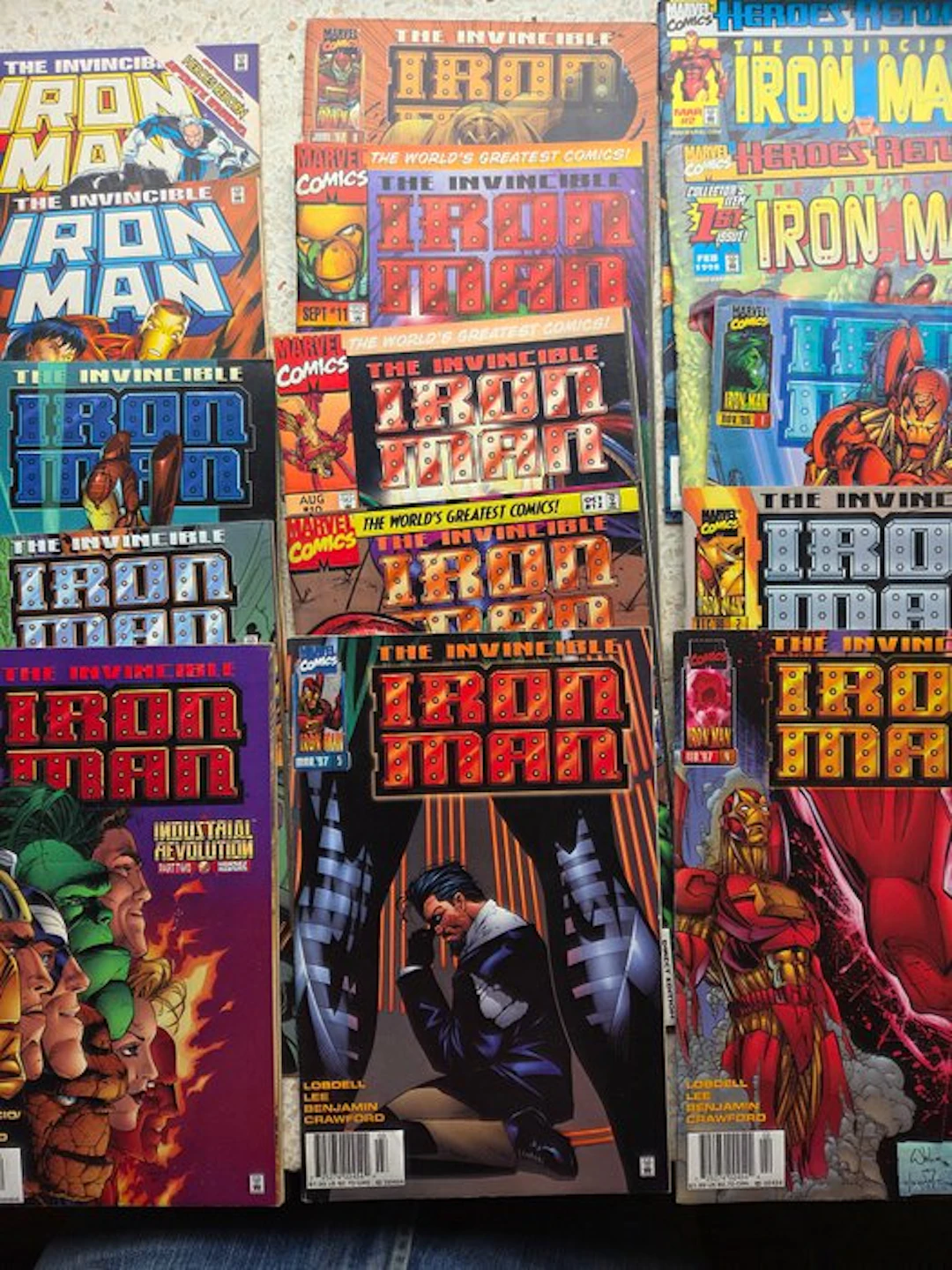 Iron Man - Various issues - 15 Comic - First edition - 1990/1998