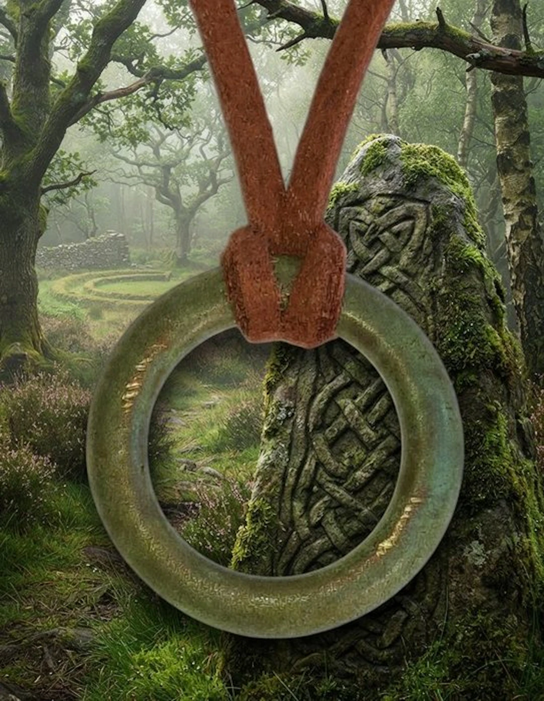 Celtic Bronze Ancient druid amulet - "Infinity".Good condition
