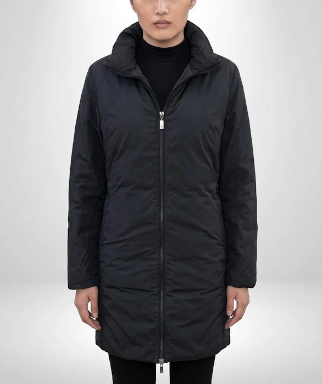 MONCLER Exclusive Collection Glamour Trench Chic REAL Down Coat Tg