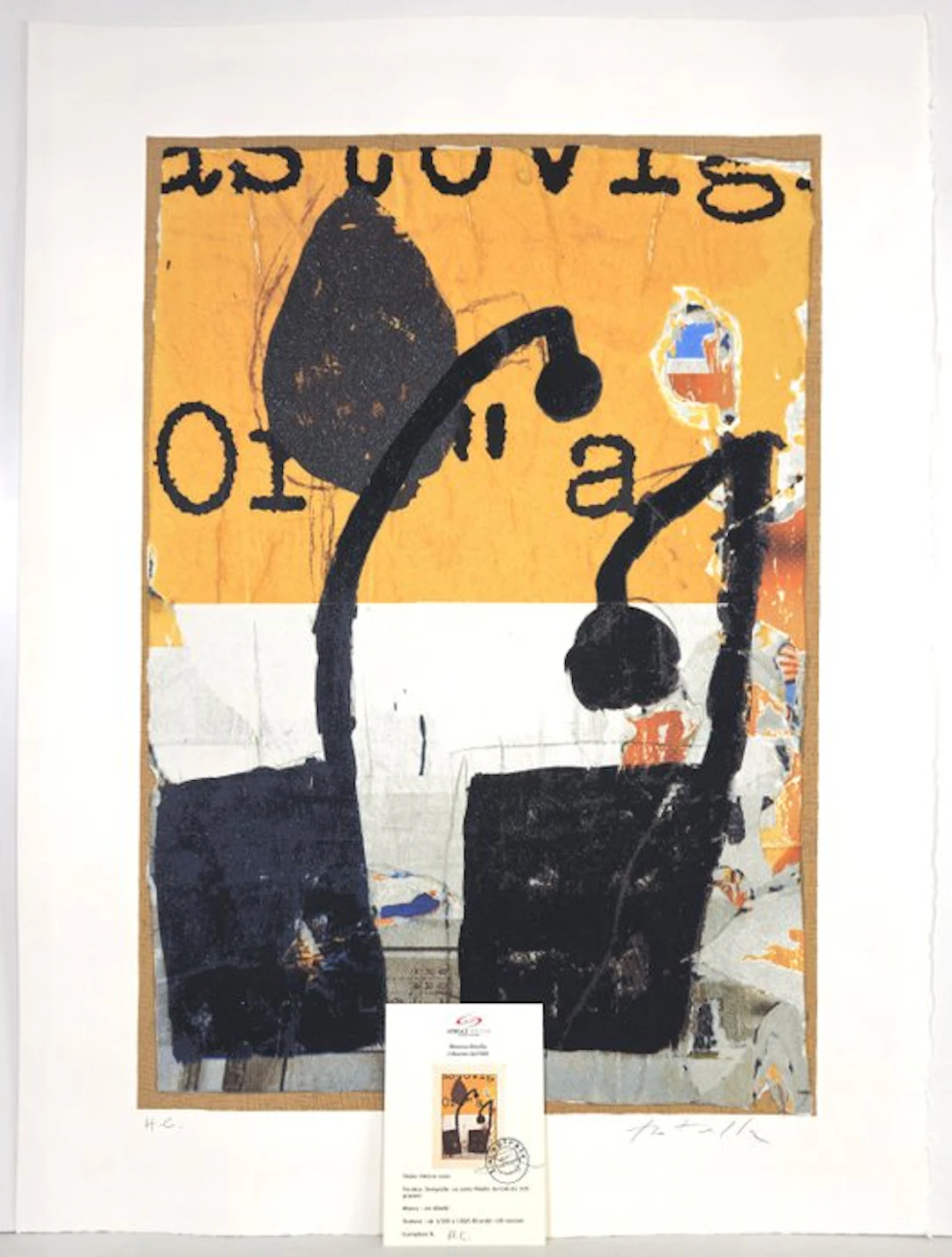 Mimmo Rotella (1918-2006) - Mirò in Nero