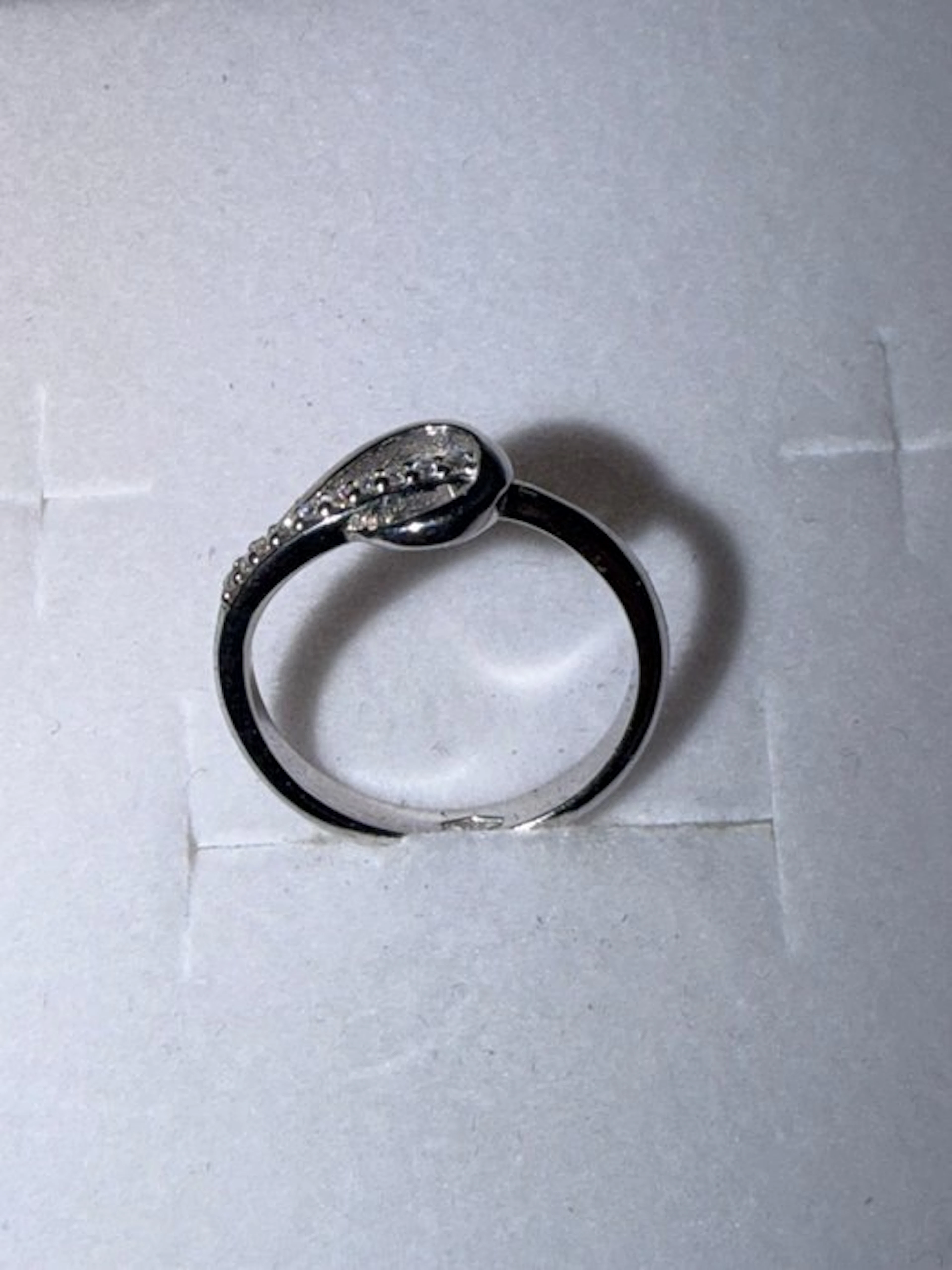 Ring - 18 kt. White gold - 0.10ct. tw. Diamond (Natural) - Diamond