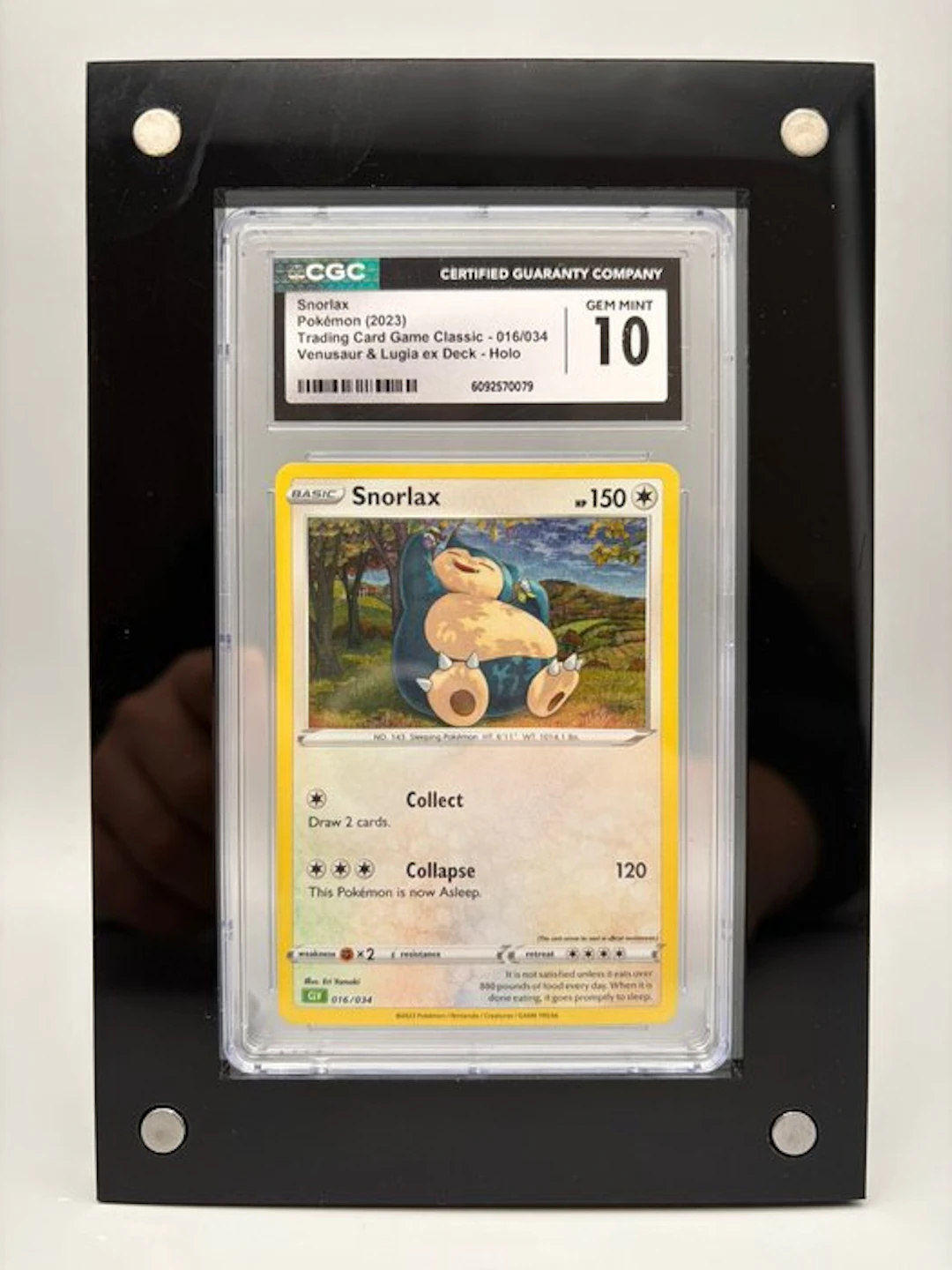 snorlax graded card CG GRADED 2024 POKEMON JAPANESE #094/175 SNORLAX eX GENER START DECKS