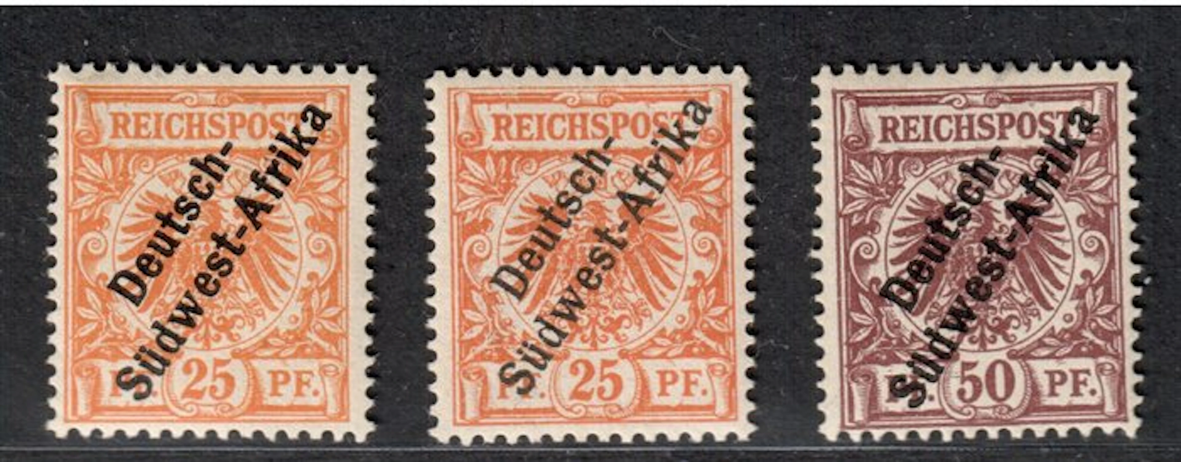 German South West Africa 1897 - German South West Africa unissued stamps MiNr