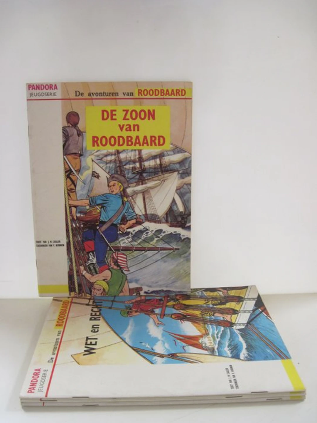Roodbaard 1 t/m 4 - Pandora reeks compleet - 4 Album - First edition - 1965