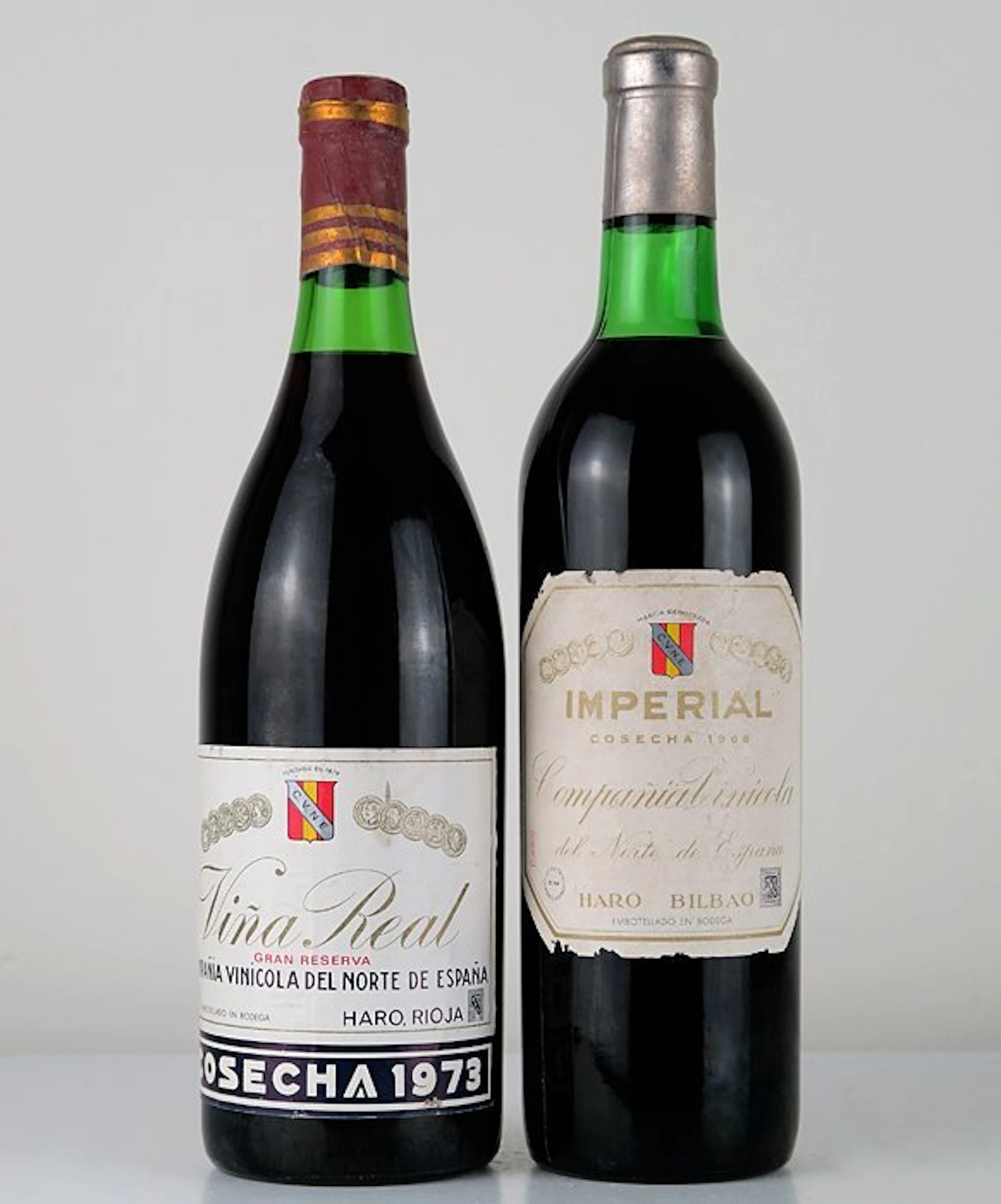 1966 C.V.N.E. Imperial & 1973 Viña Real Gran Reserva - Rioja - 2 Bottles