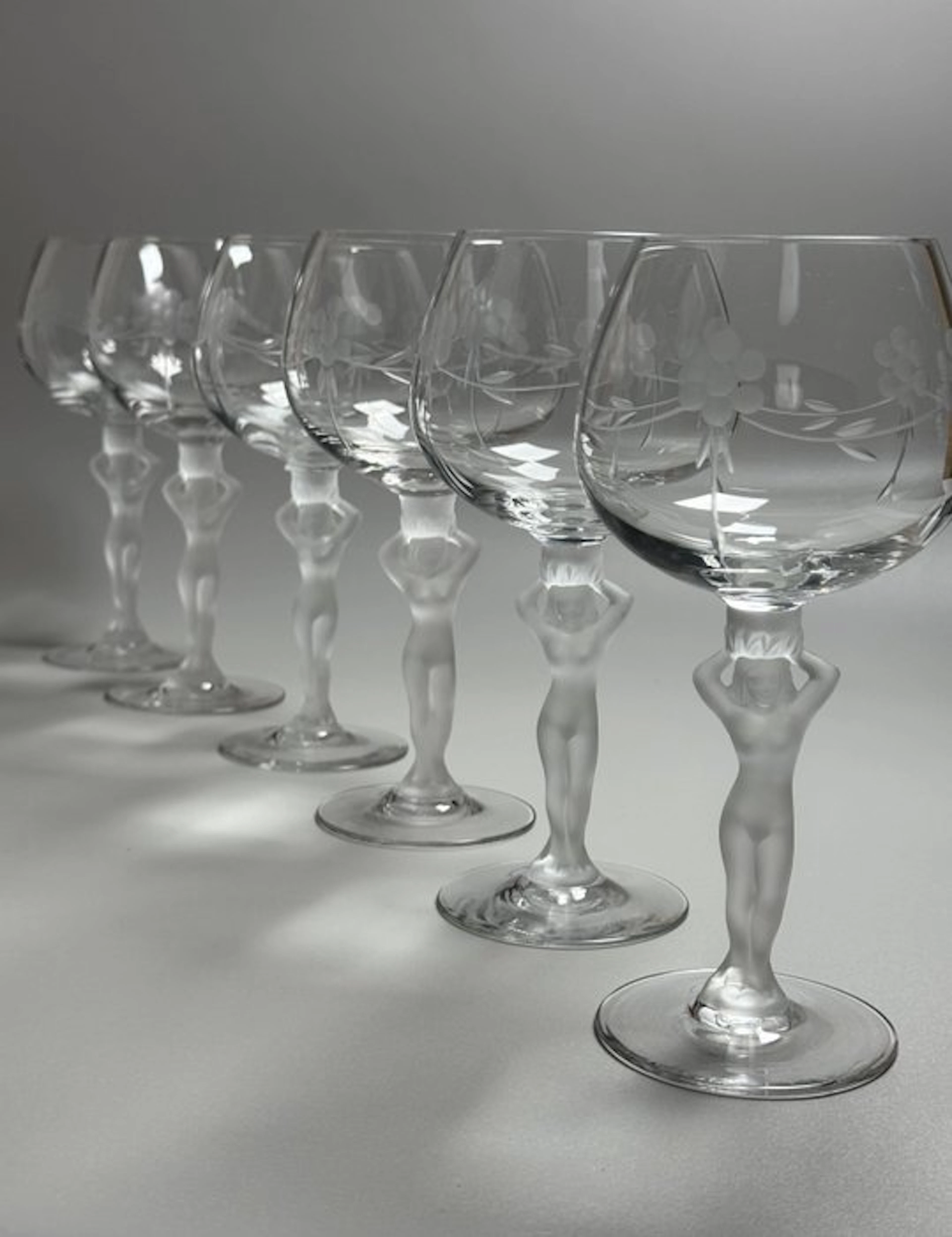 Bayel - Wine glass (6) - Bacchante Nude Female Stems...