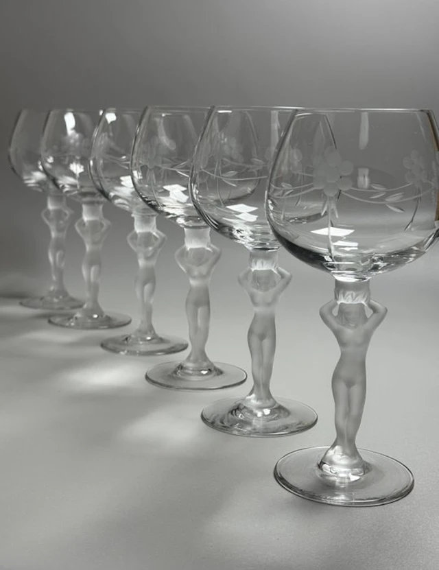 Bayel - Wine glass (6) - Bacchante Nude Female Stems...