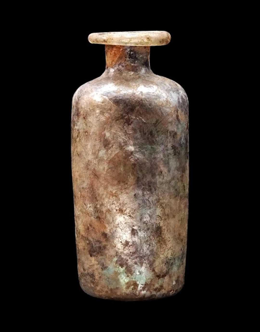 Ancient Roman - Roman glass bottle - 1st / 3rd centuries AD.