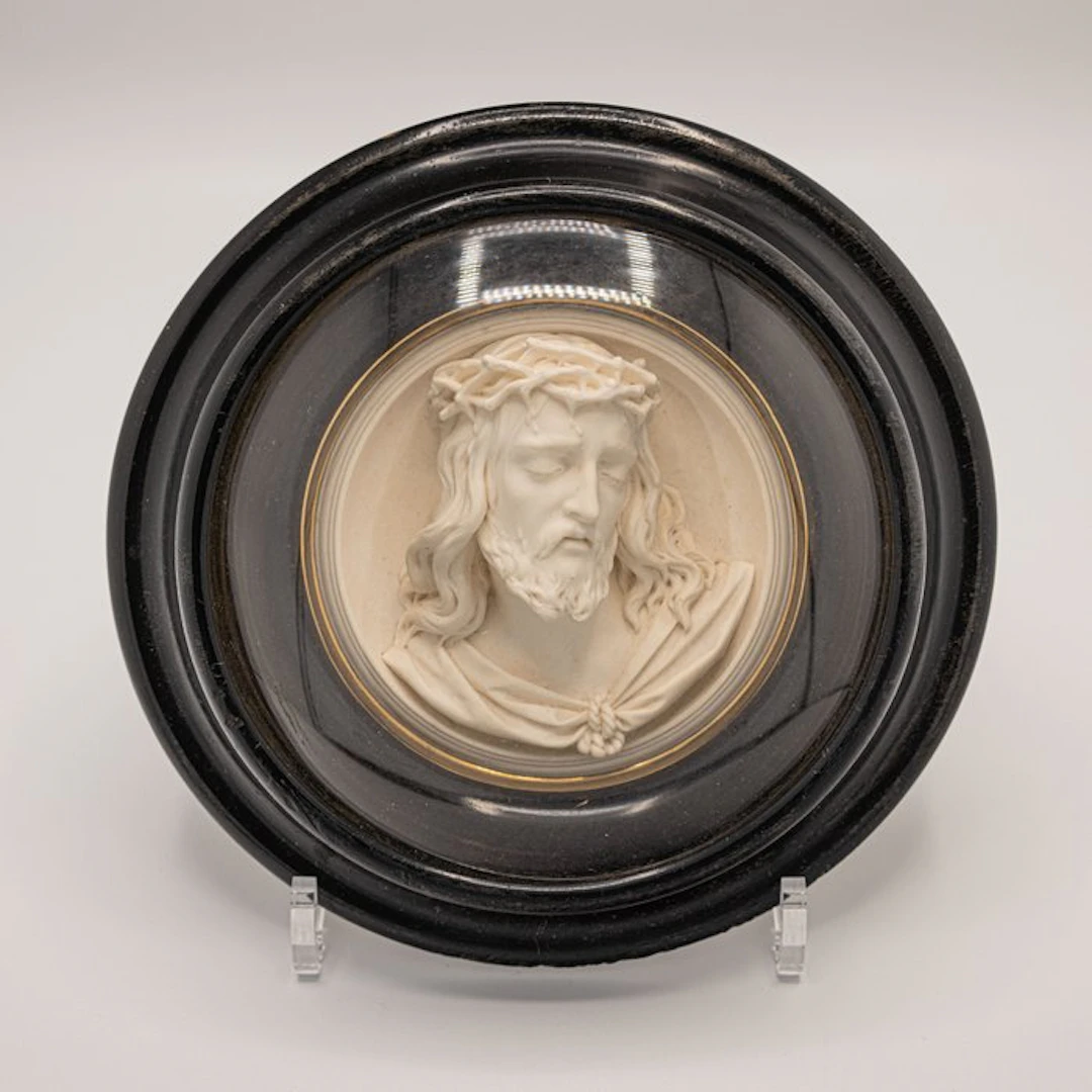Meerschaum relief of Christ - Meerschaum - 1850-1900