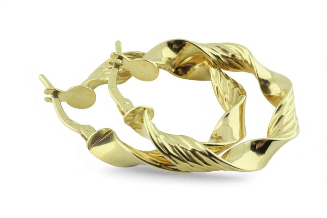 Hoop earrings - 18 kt. Yellow gold