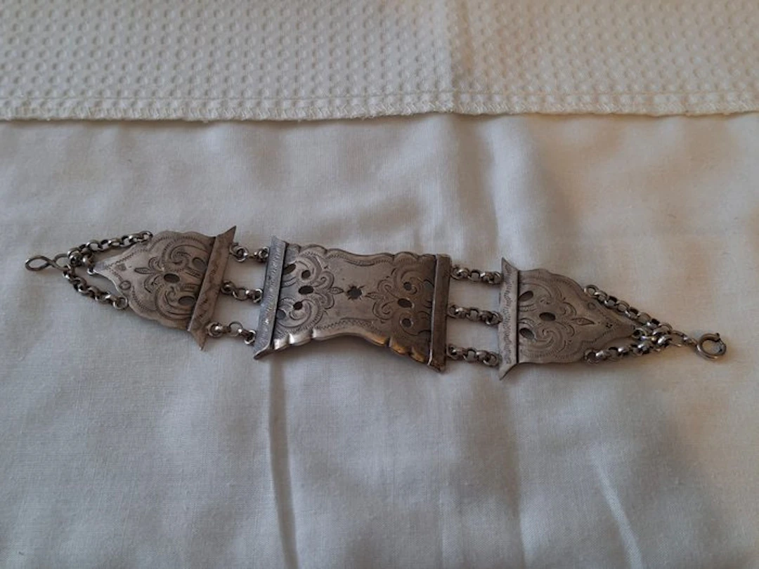 Silver - Bracelet - Biedermeier bracelet