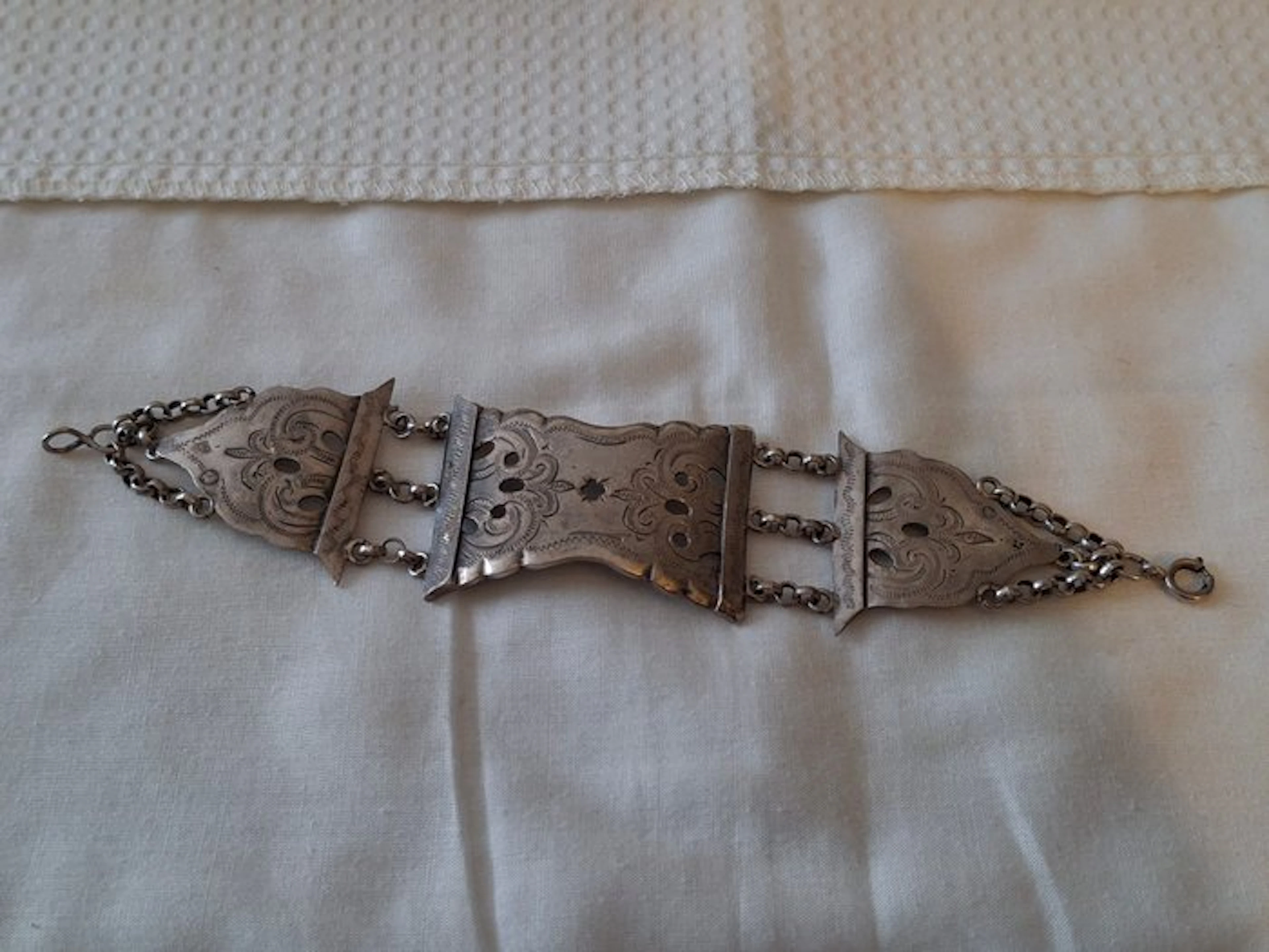 Silver - Bracelet - Biedermeier bracelet