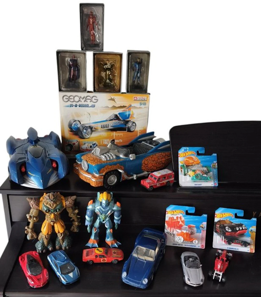 Lotto 19 pezzi Burago hotweels Politoys Marvel Geomag - Toy