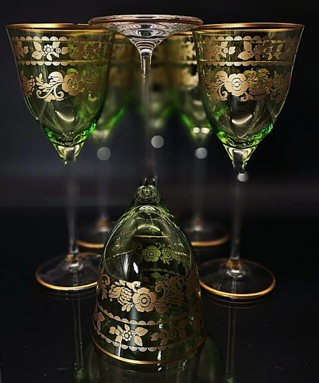 Artemisia - Drinking set (6) - Da Vinci - Crystal, gold ducat