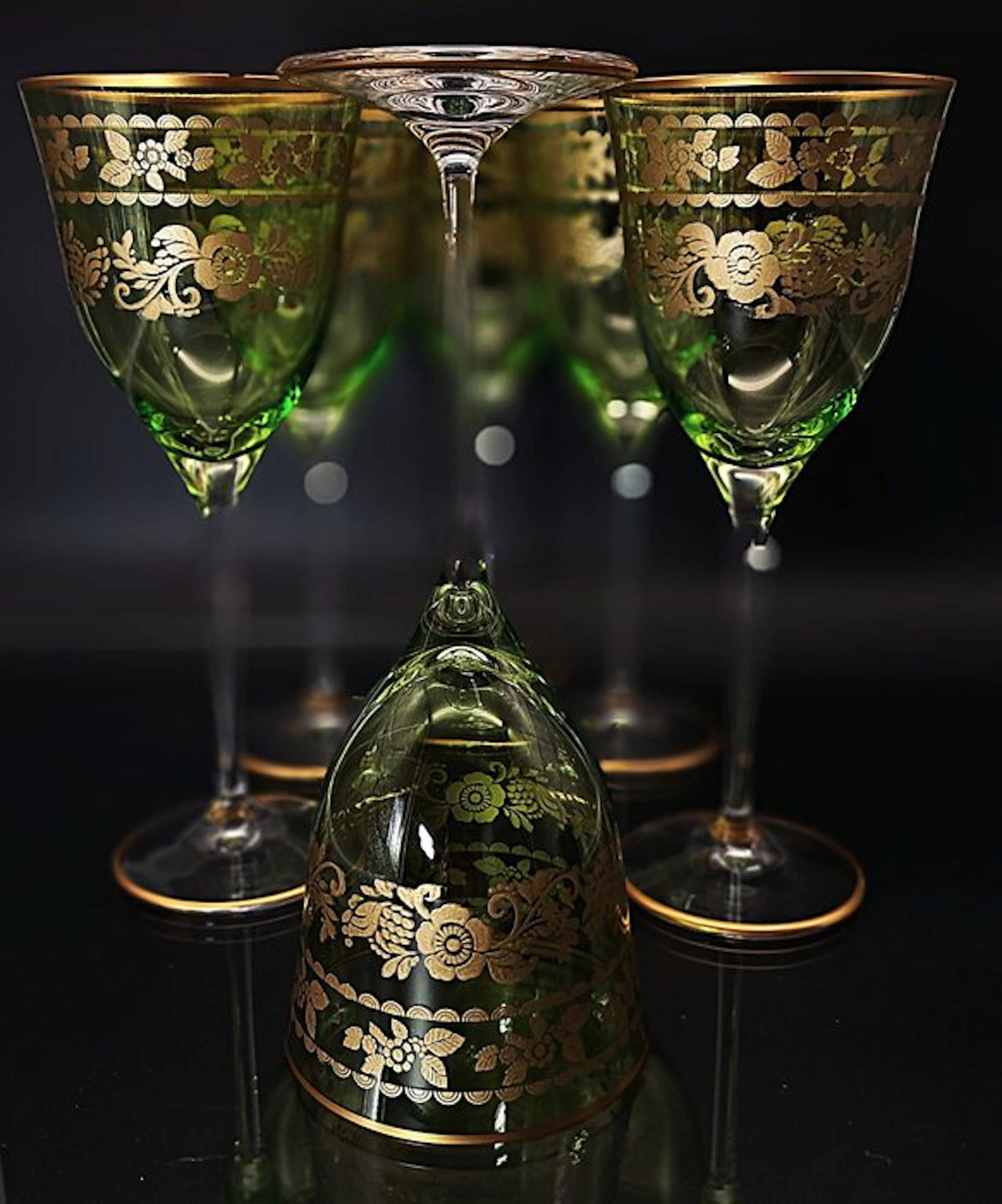 Artemisia - Drinking set (6) - Da Vinci - Crystal, gold ducat