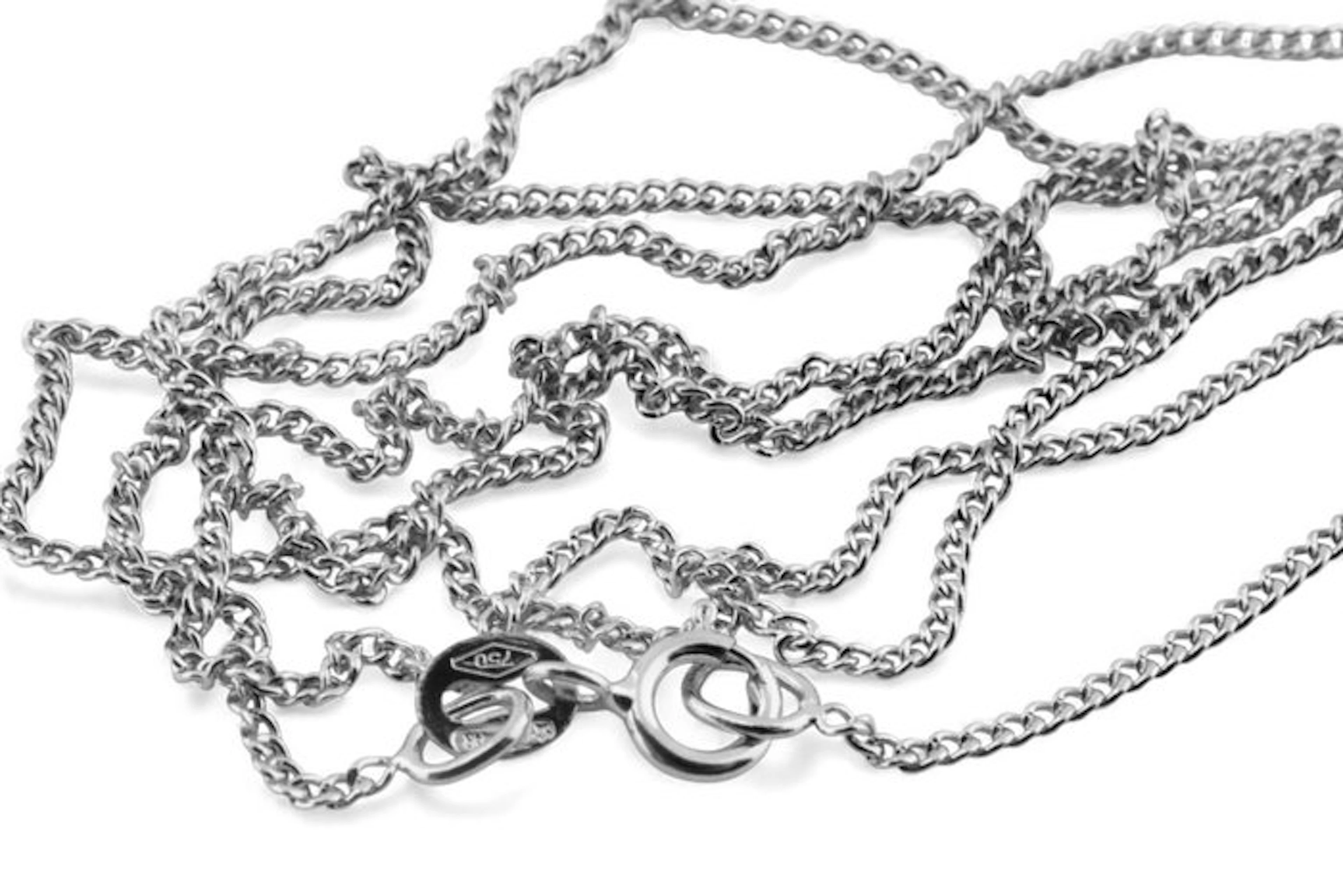 No reserve price - Necklace - 18 kt. White gold