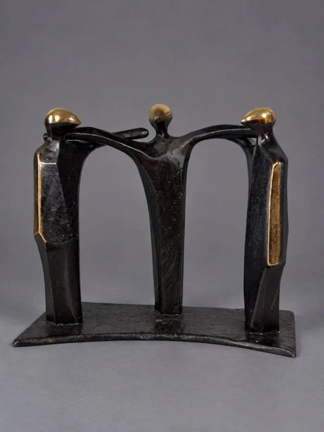 BOUD CEYSENS - Statue, Verbondenheid - 14,2 cm - Bronze - 2014