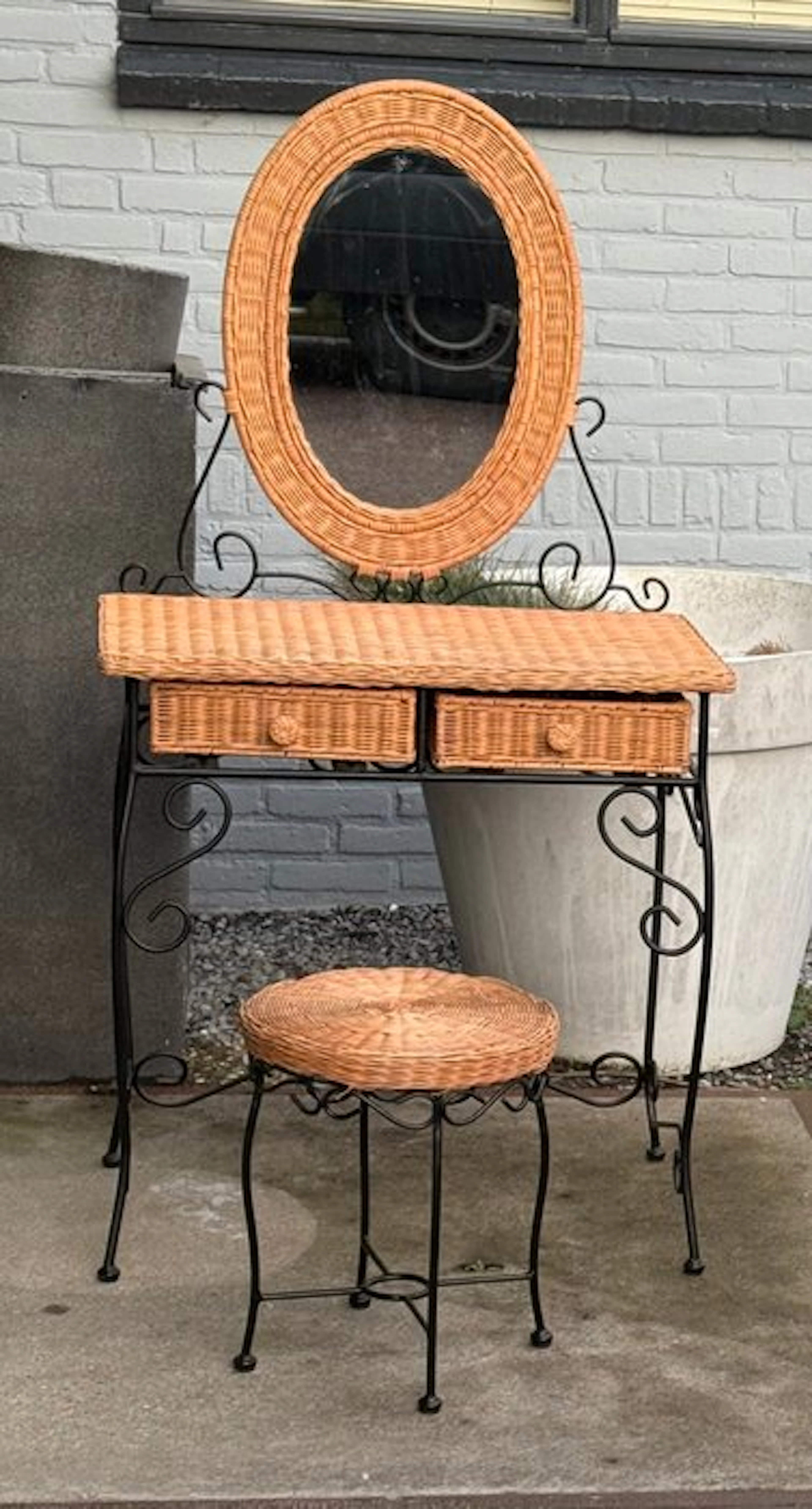 Dressing table set - Rattan