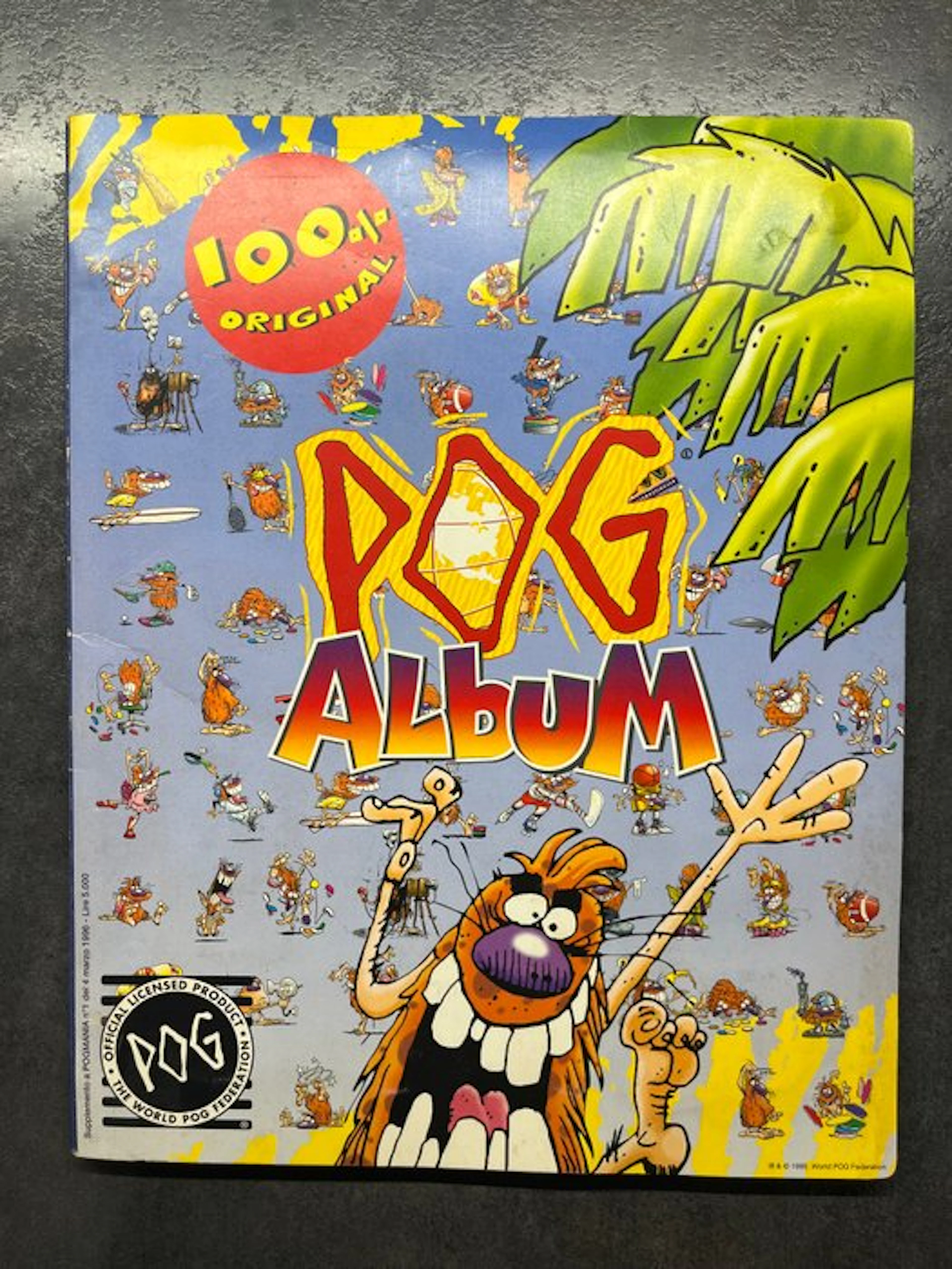 POG 1 St Series Complete Set - Toy POG Album - 1990-2000 - Italy