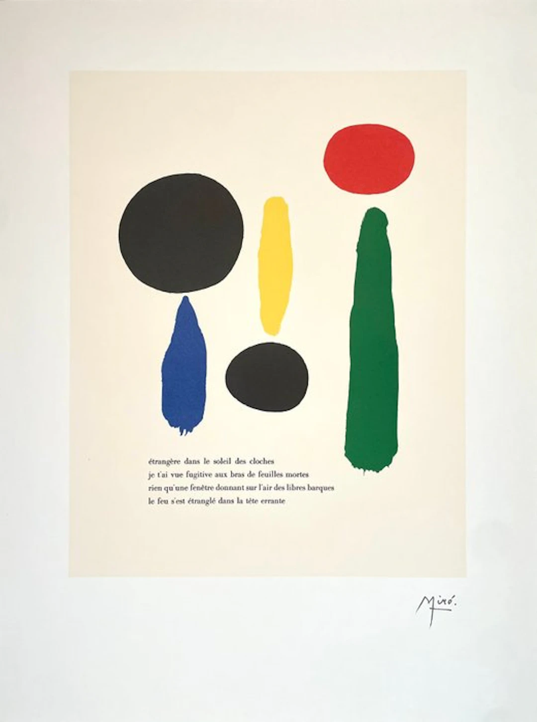 Joan Miro (1893-1983) - Parler Seul - Lithographic licensed print 2004 - COA
