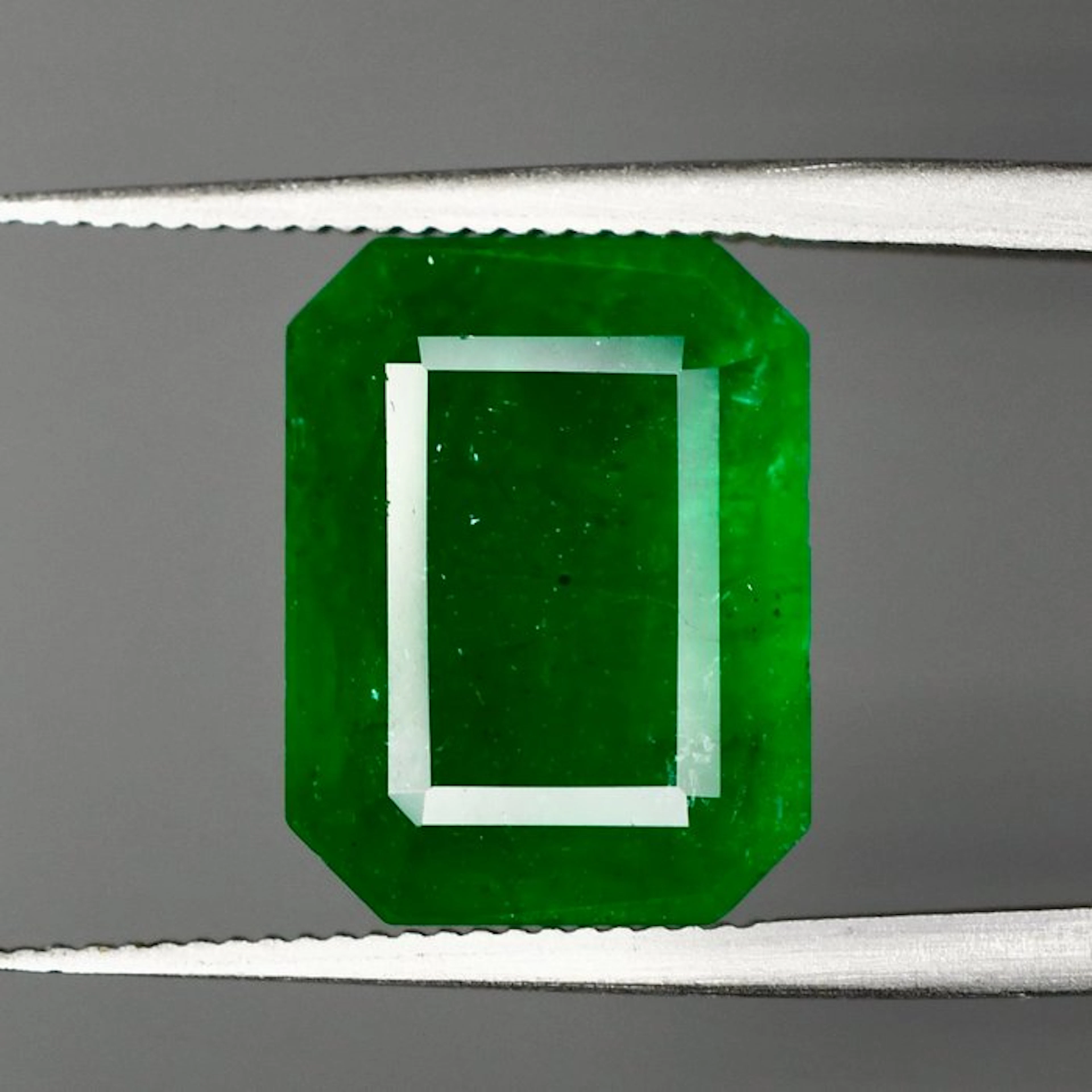 No reserve price Green Emerald - 6.48 ct - International...