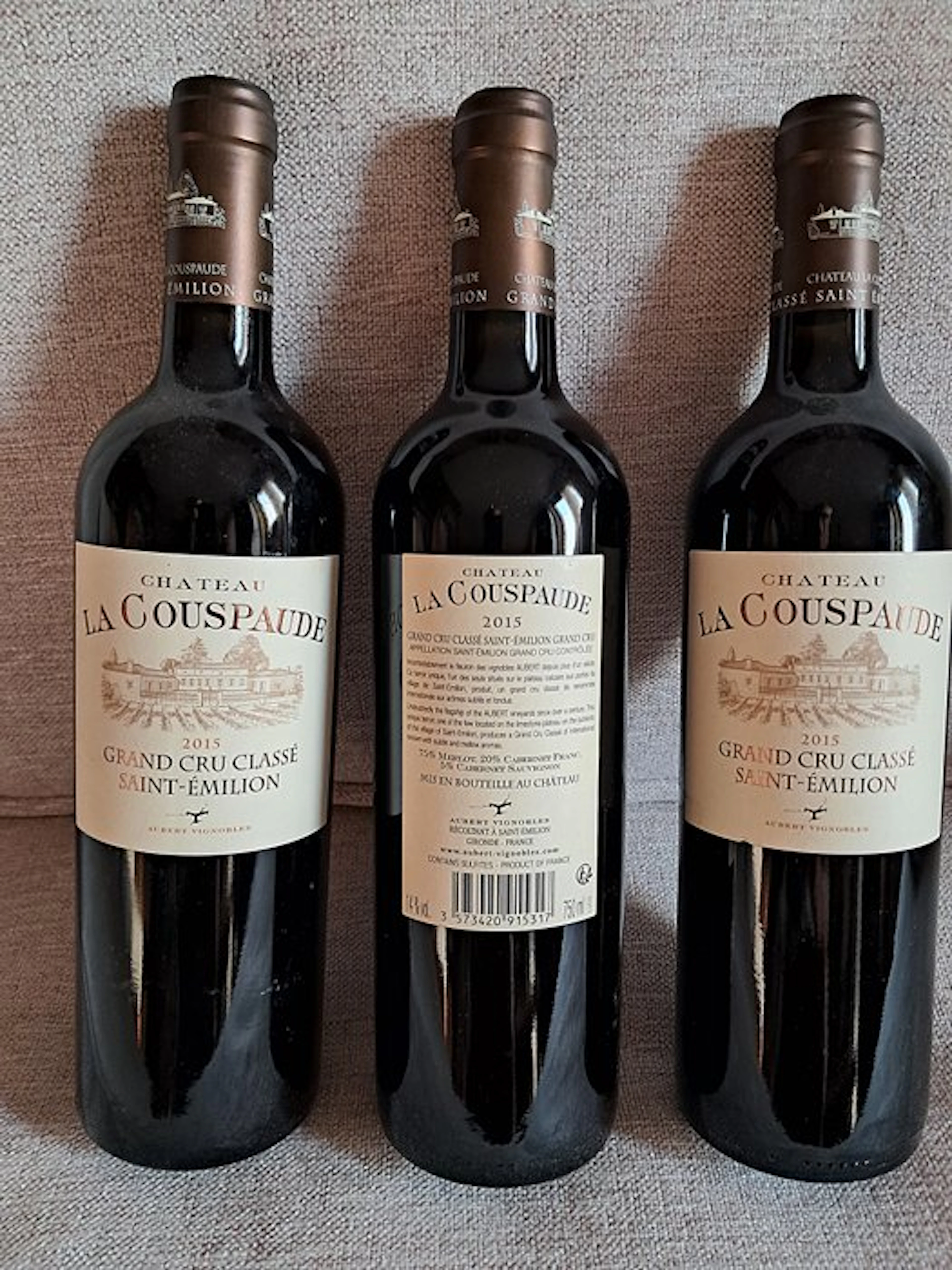 2015 Chateau La Couspaude - Saint-Émilion Grand Cru Classé - 3 Bottles (0.75L)