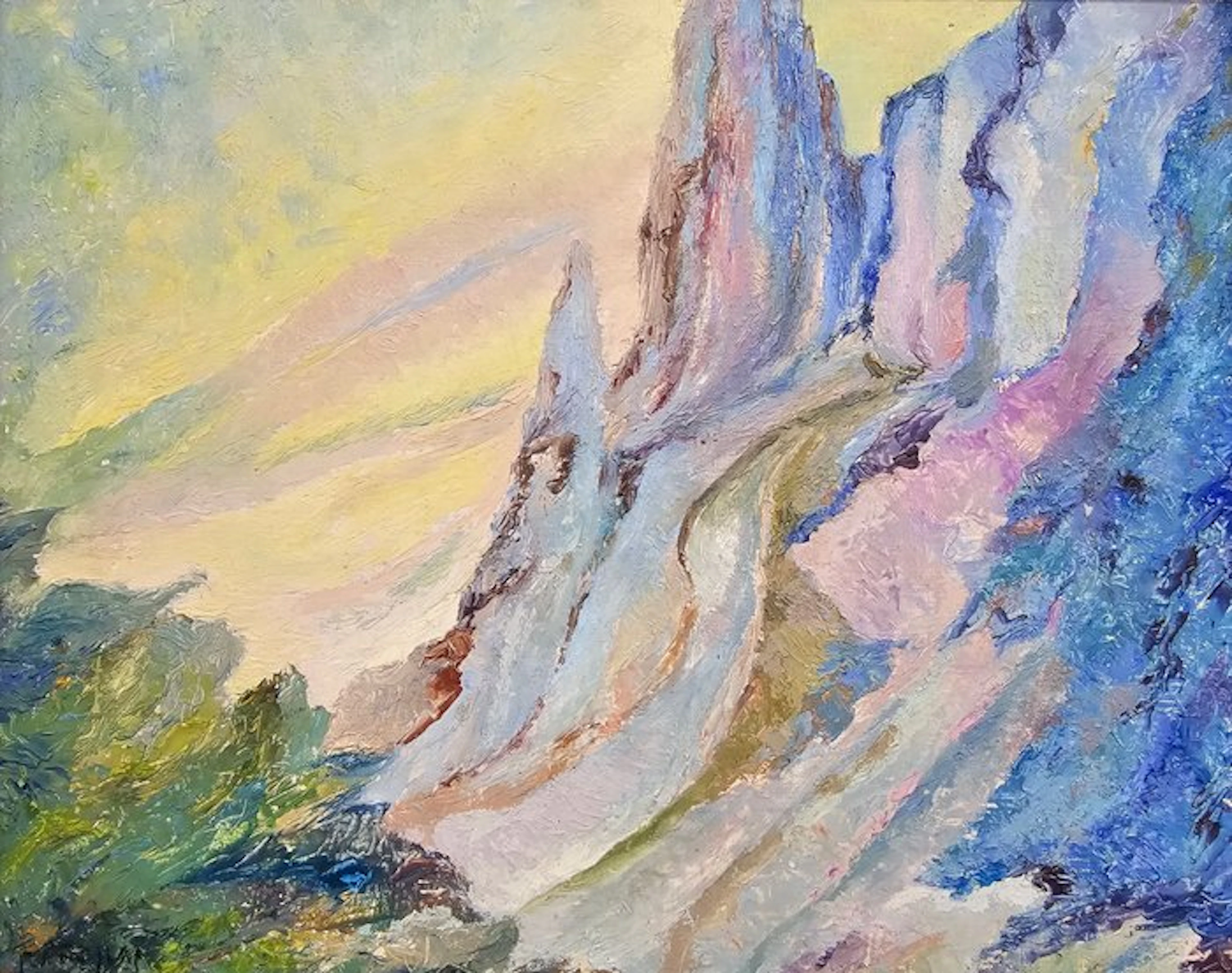 European Fauvist School (XX) - Blue Mountains