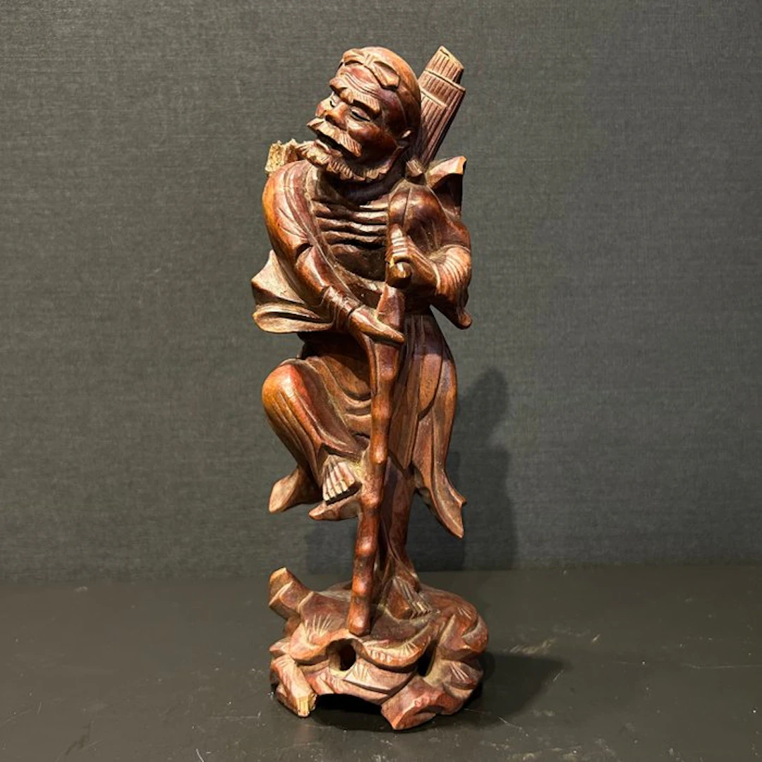 Hout Tie Guai Li 8 één van de acht onsterfelijken - Wood...