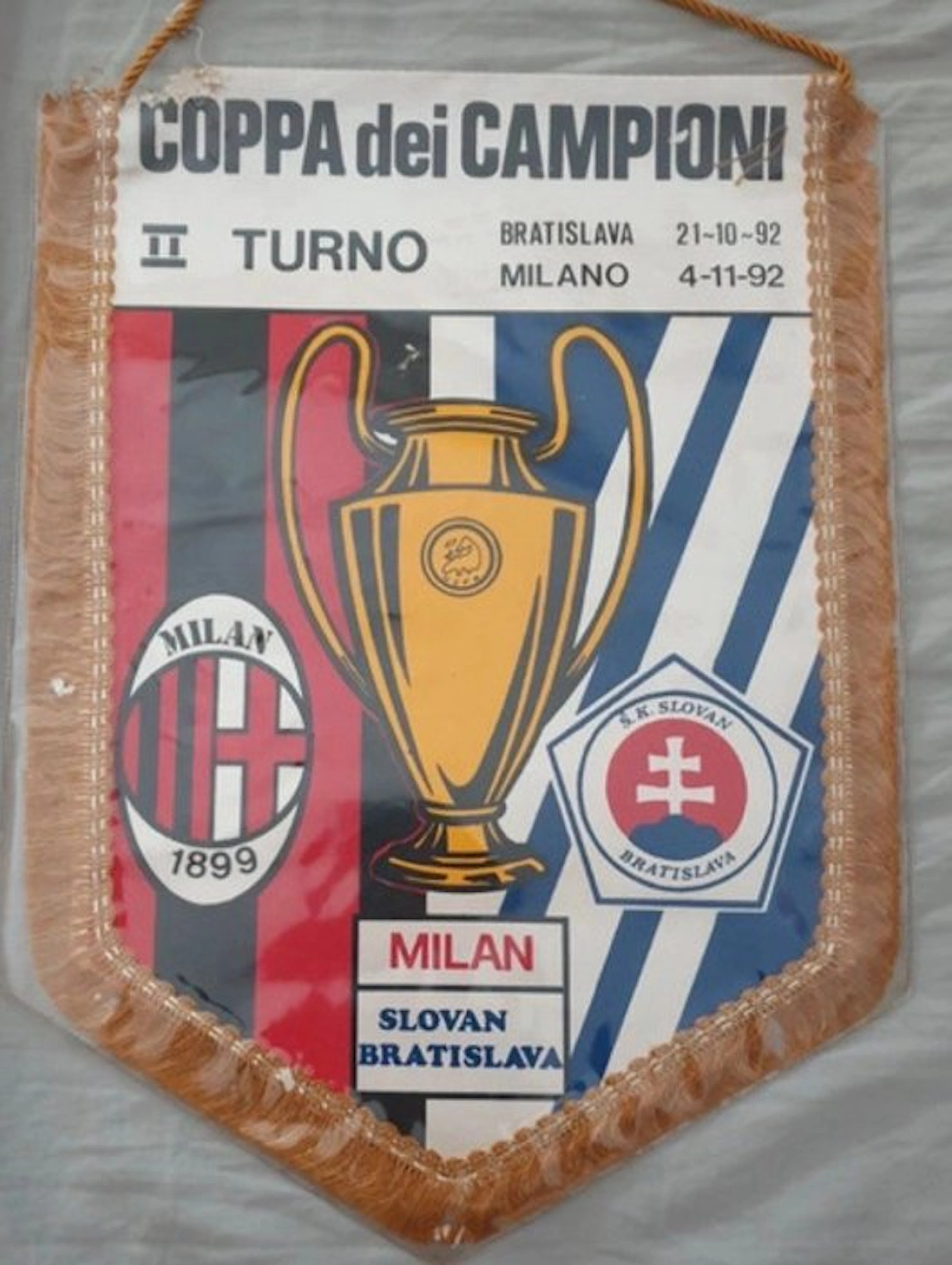 Milan - Coppa dei Campioni - 1992 - Flag / pennant