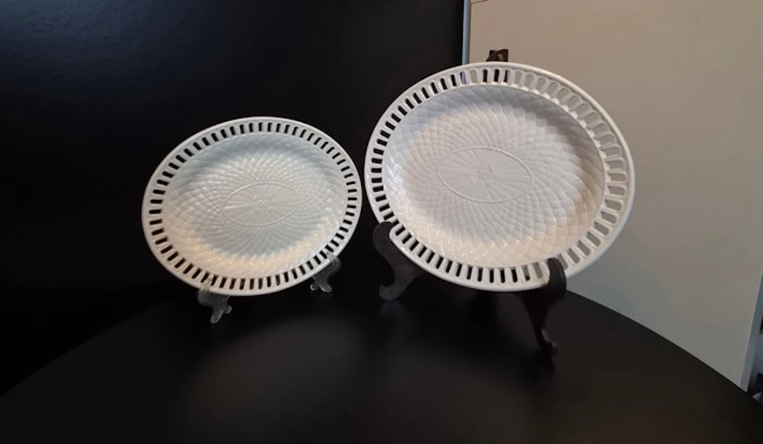 Wedgwood - Plate (2) - Antique English Creamware...
