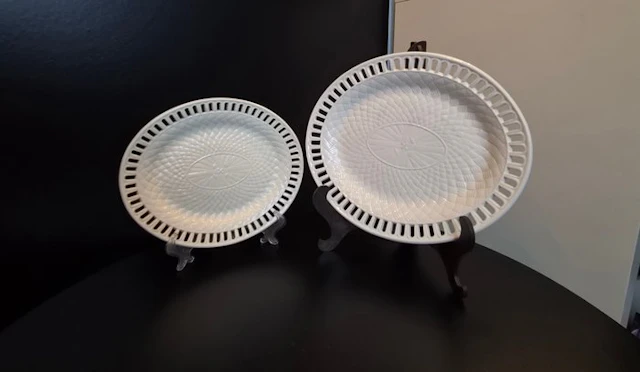 Wedgwood - Plate (2) - Antique English Creamware...
