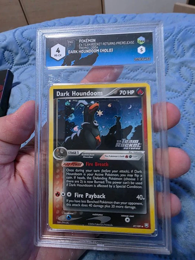 Pokémon - 1 Graded card - Houndoom 37/109 Holo - Graad 4...