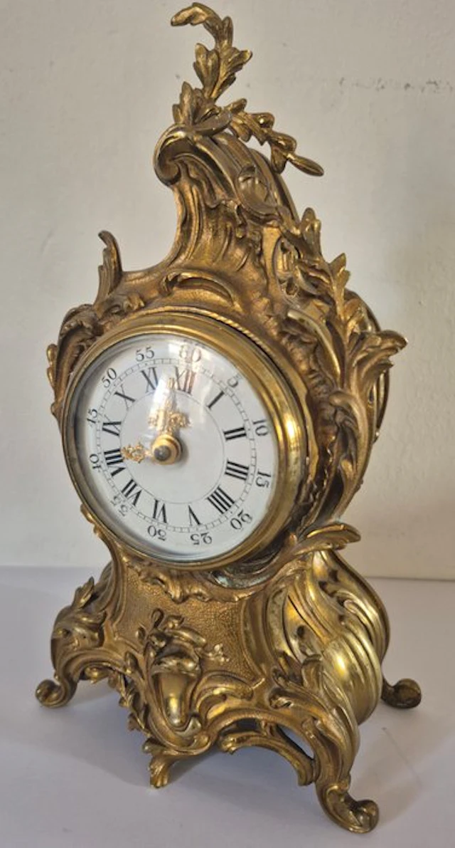 Mantel Clock - Antique - Gilt bronze - 1900-1910