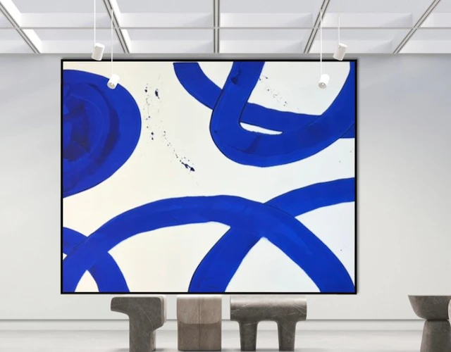 Stefanie Raus - XXXL Verschlungen Blau