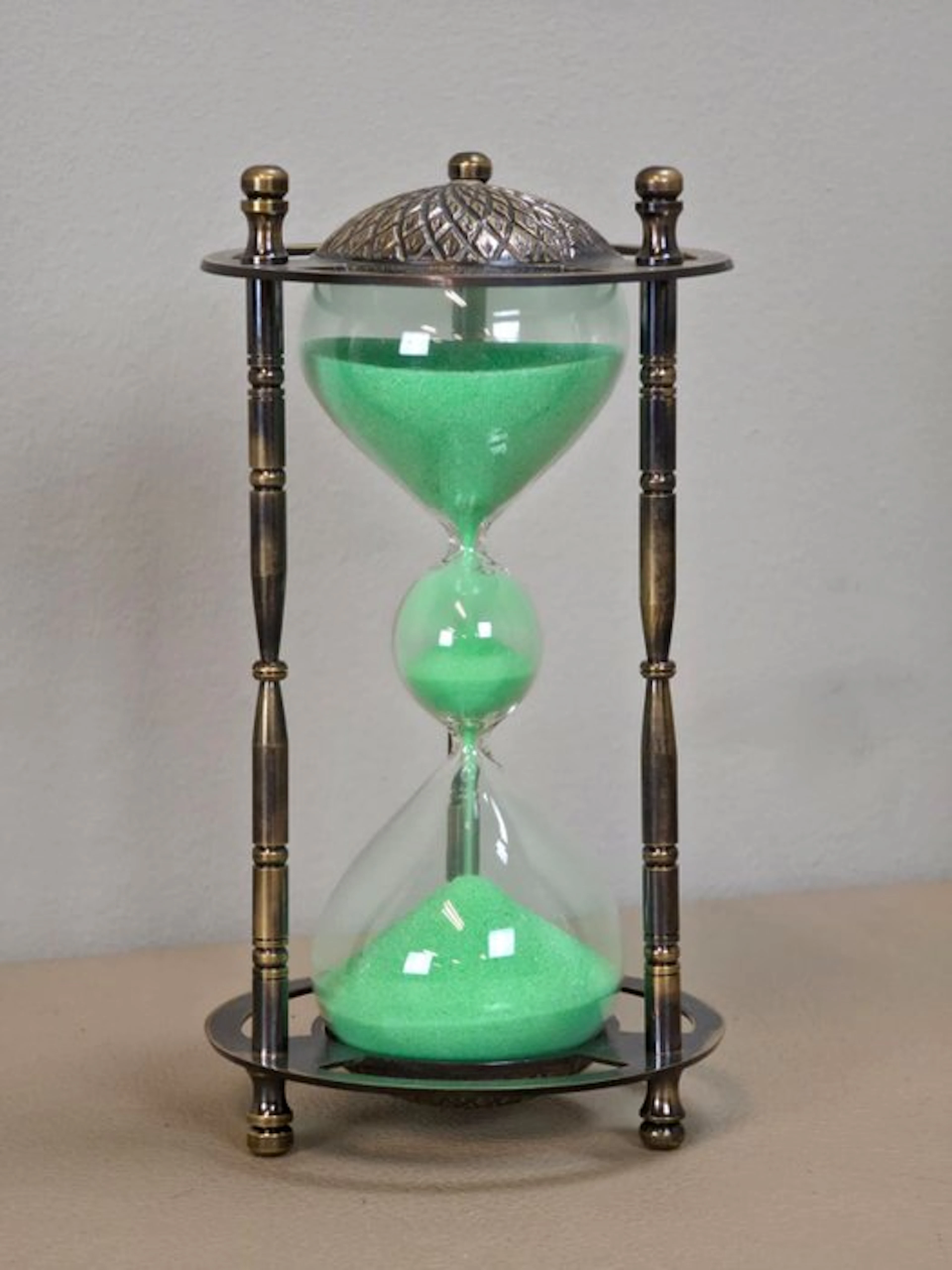 Hourglass - Brass, Glass - 2025 - Hourglass antique finish